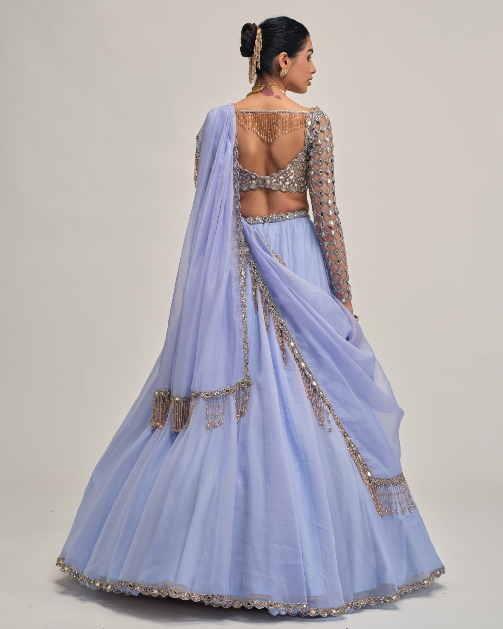 Dew Blue Lehenga Set
