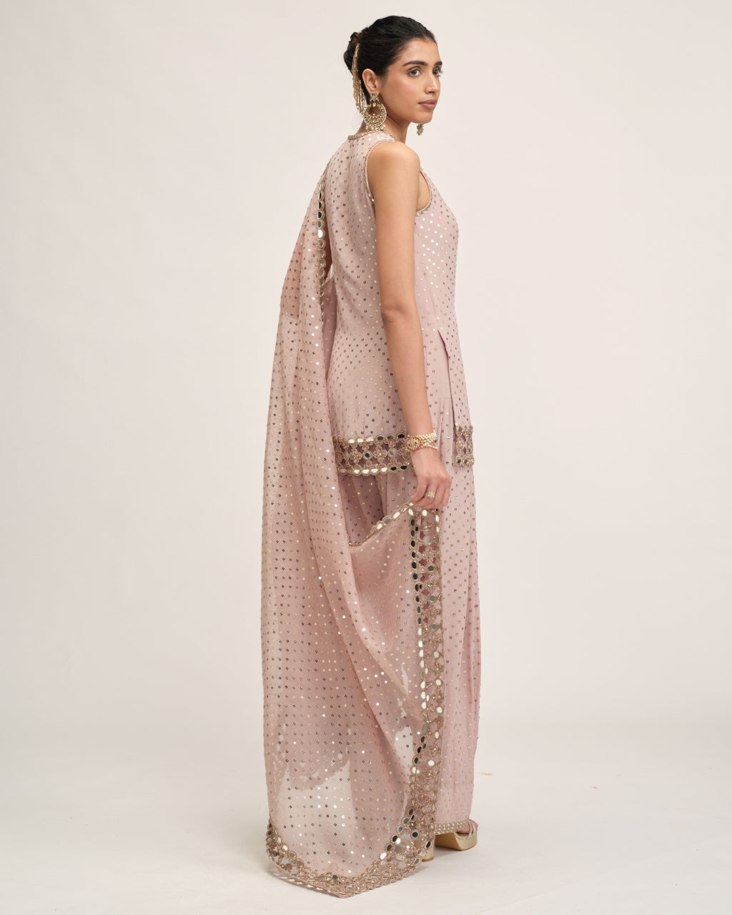 Ash Pink Kurta Salwar Set