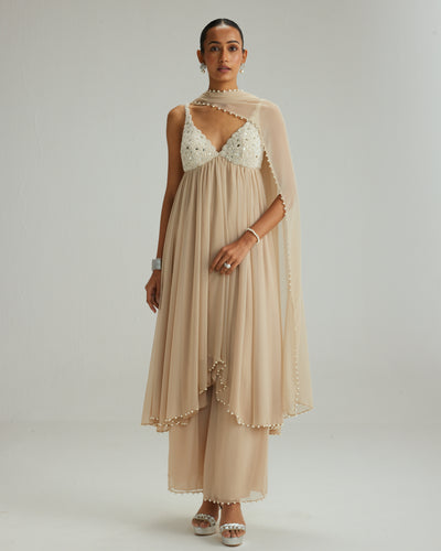 Light Beige Kurta Set