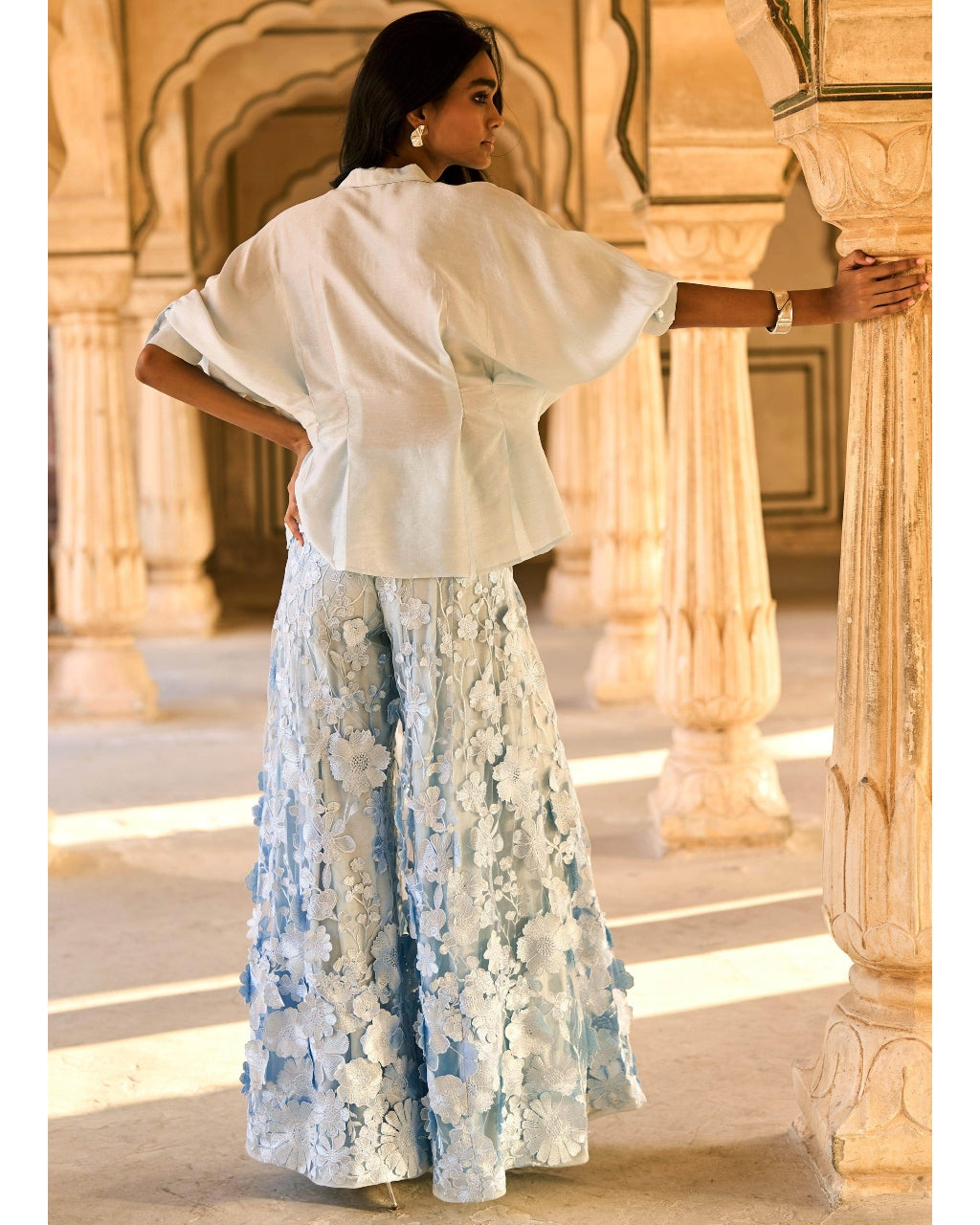 Shirt And Lace Pant Set