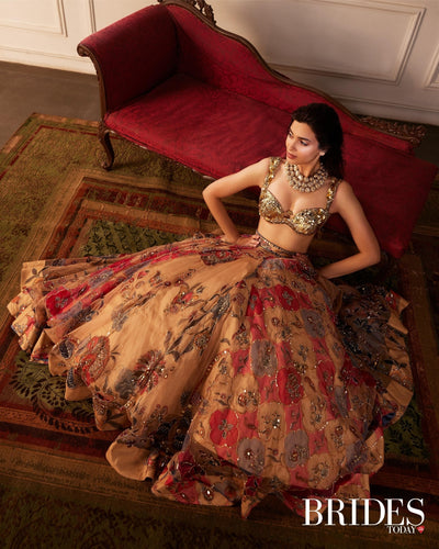 Diana Penty in the Suha Lehenga Set