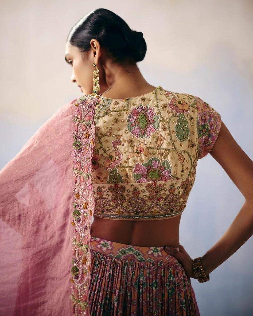 Gulab Heritage Patola Lehenga Set
