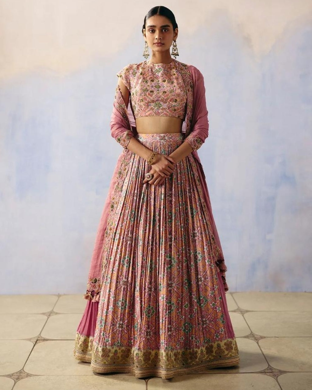 Gulab Heritage Patola Lehenga Set