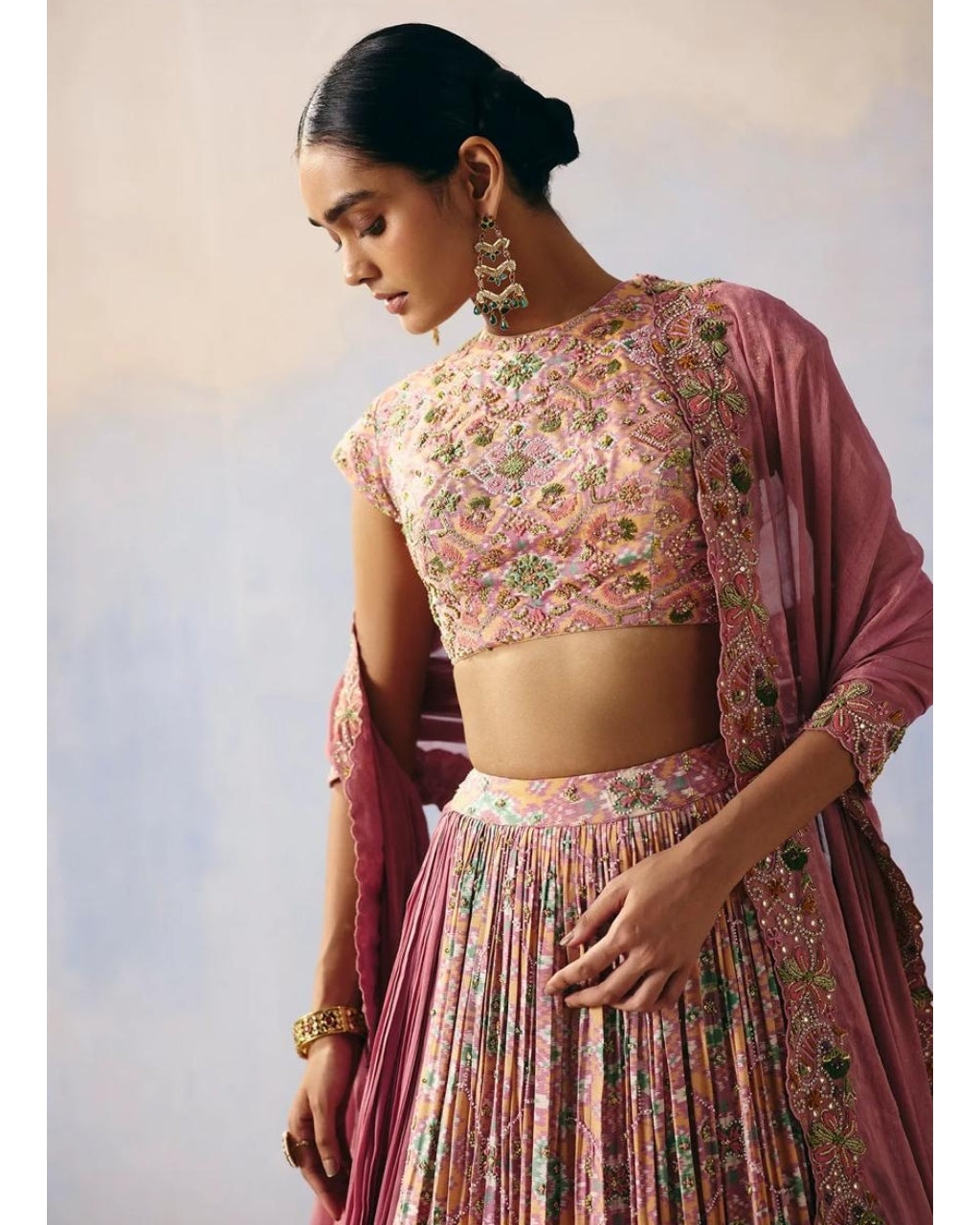 Gulab Heritage Patola Lehenga Set