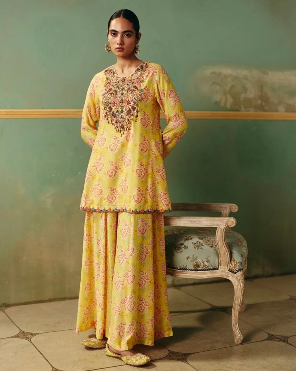 Haldi Gold Kurta Set