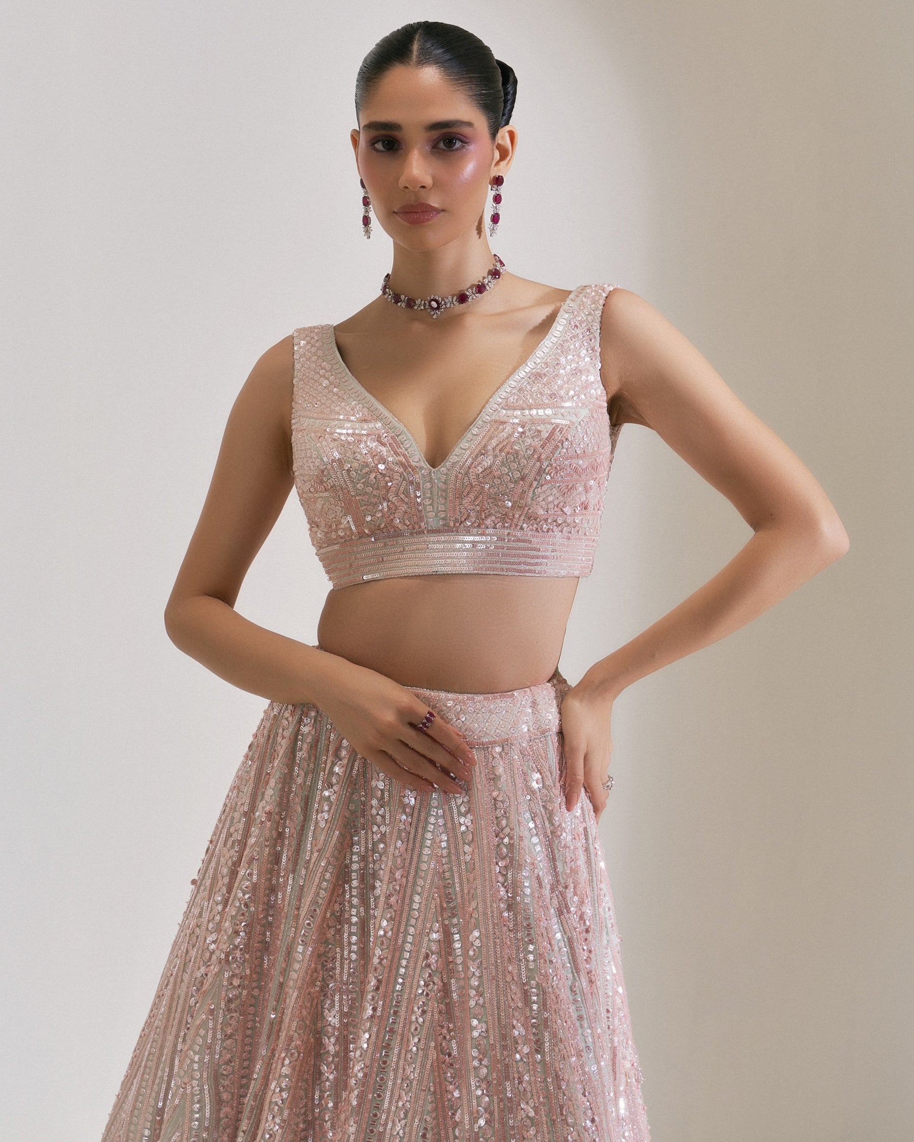 Rose Luminance Lehenga Set