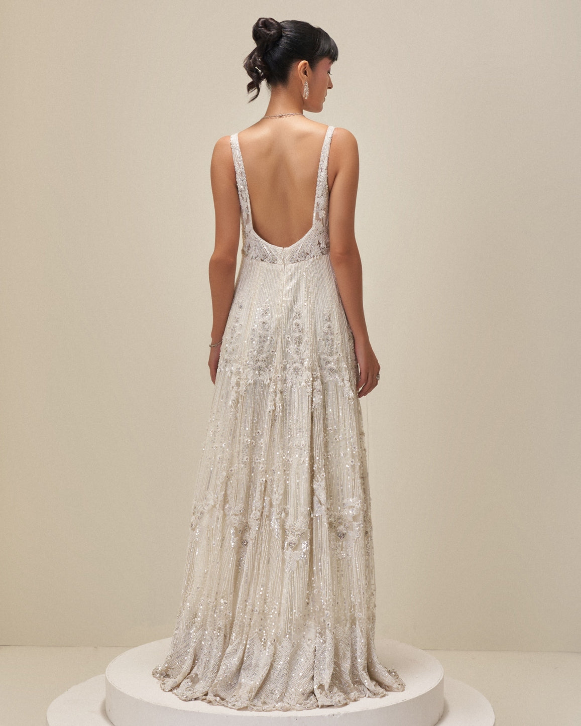 White Reverie Embroidered Gown