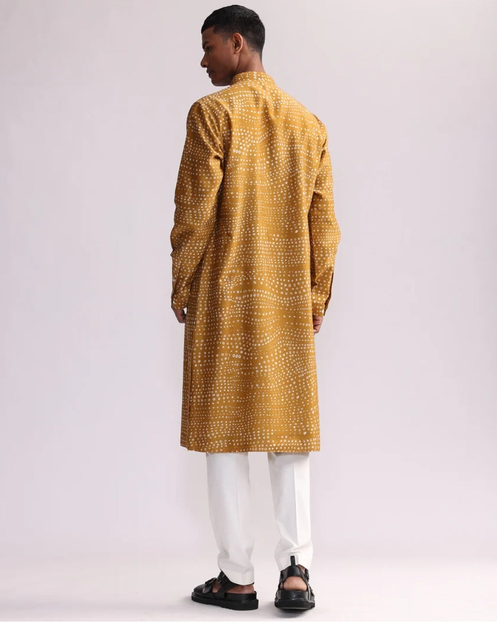 Mustard Aboriginal Print Kurta Set