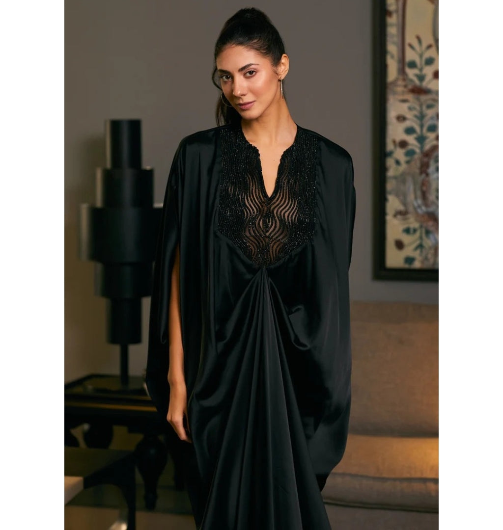 Goe Black Rope Kaftan