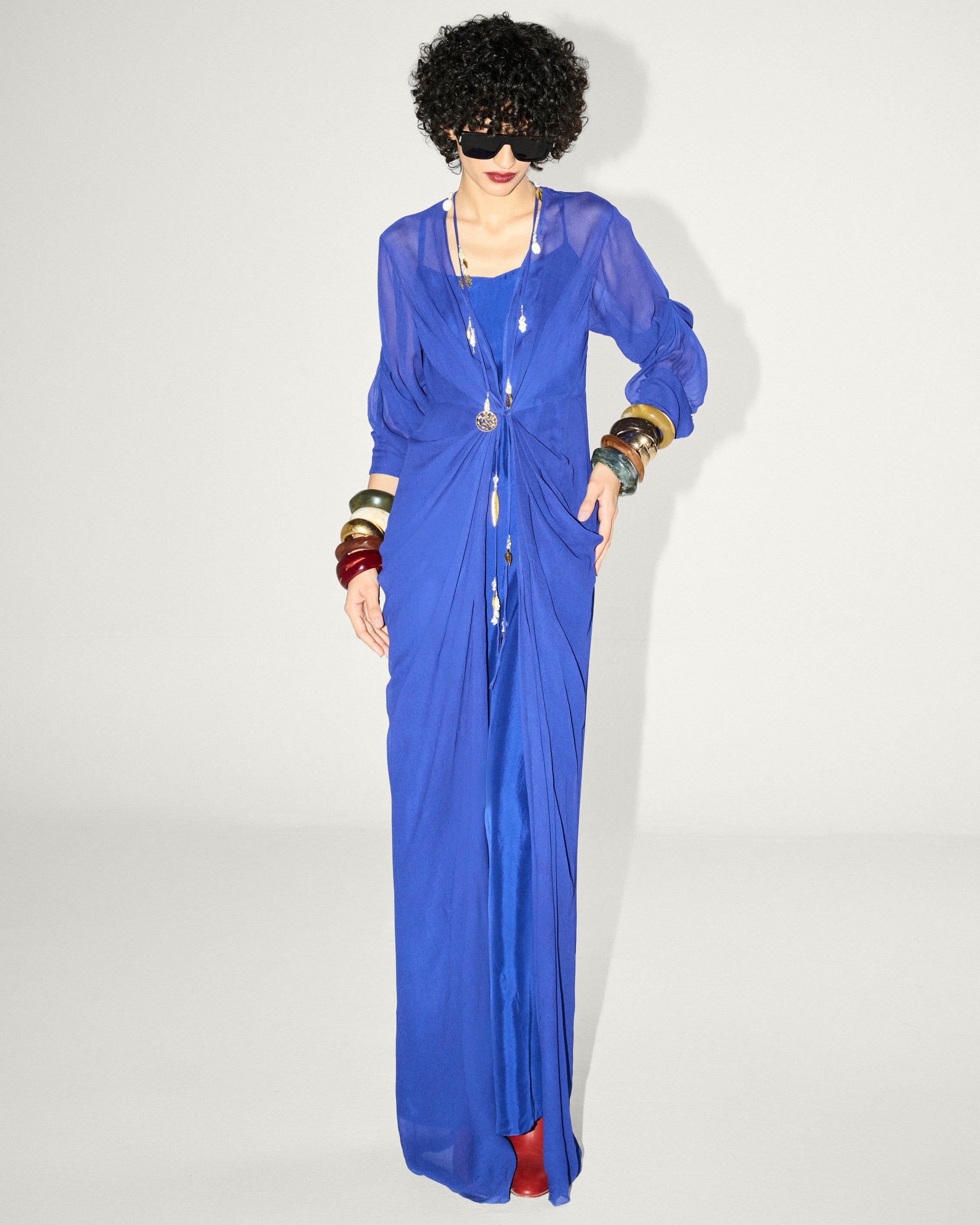 Embroidered Double Erica Jacket & Slip Dress