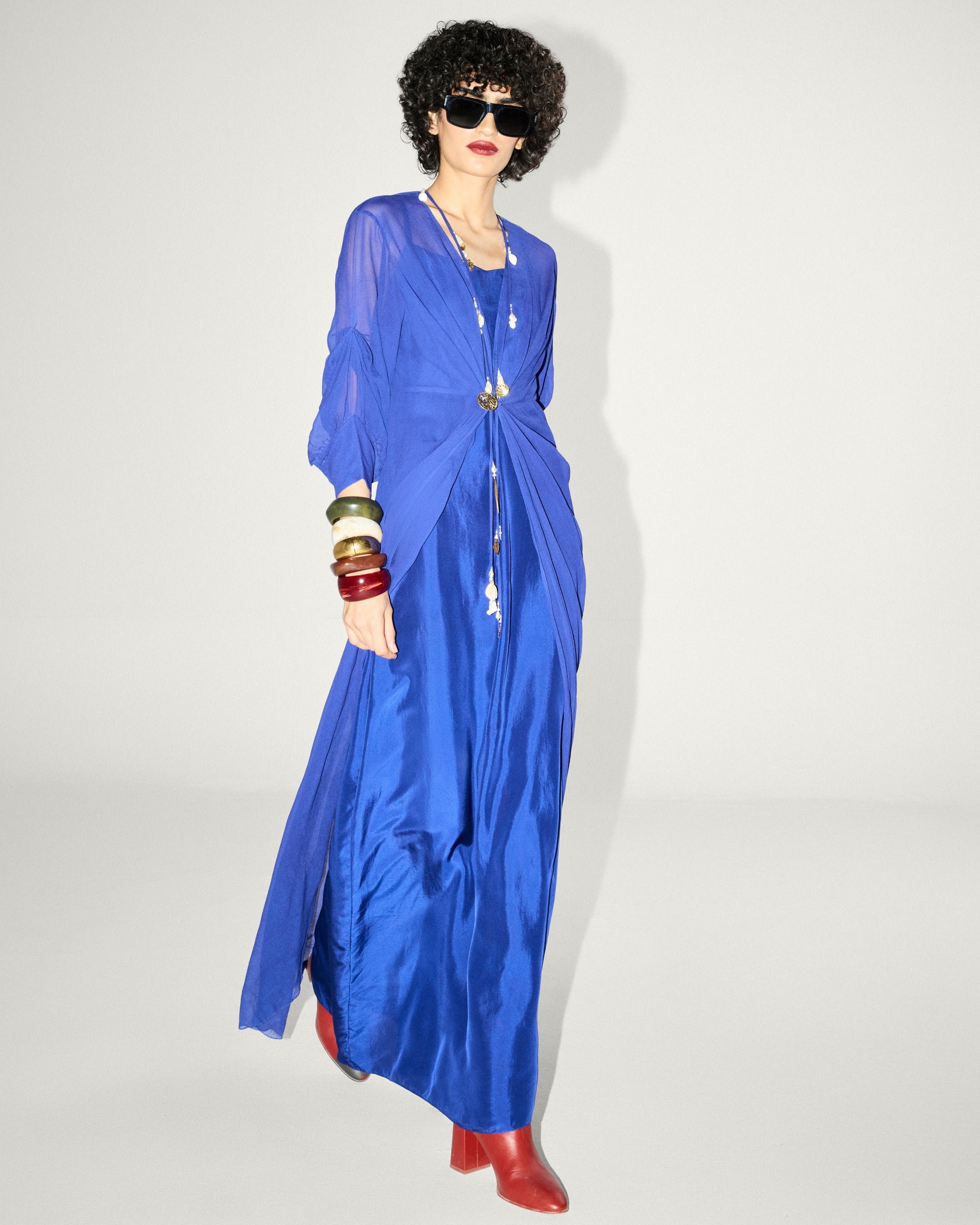 Embroidered Double Erica Jacket & Slip Dress