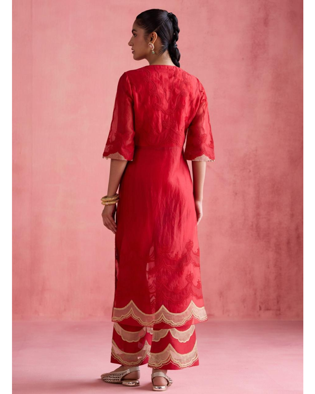 Ada Jacket Set - Red