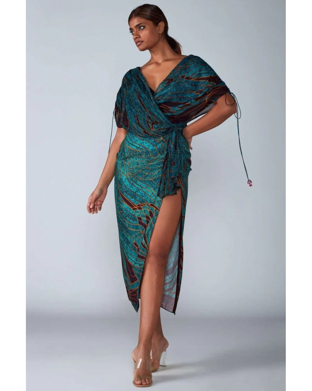 Teal Mirage Dress