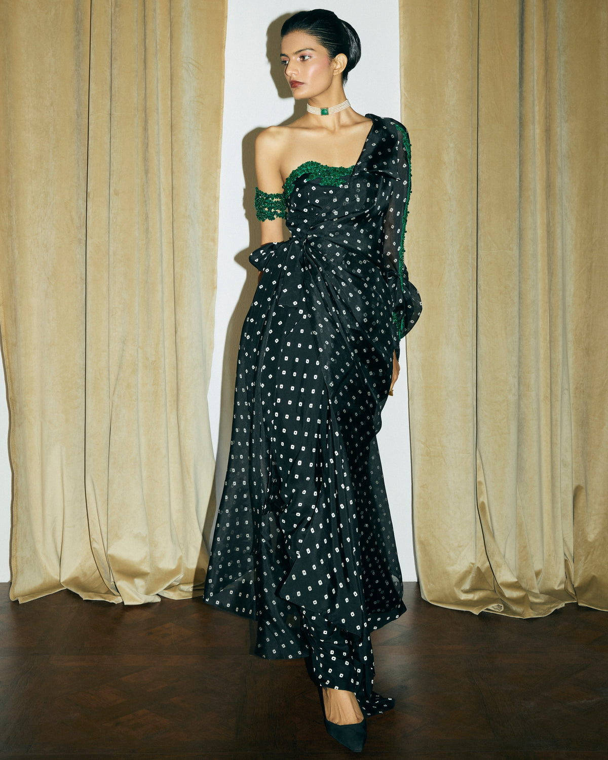 Black Audrey Dress With Erika Jacket