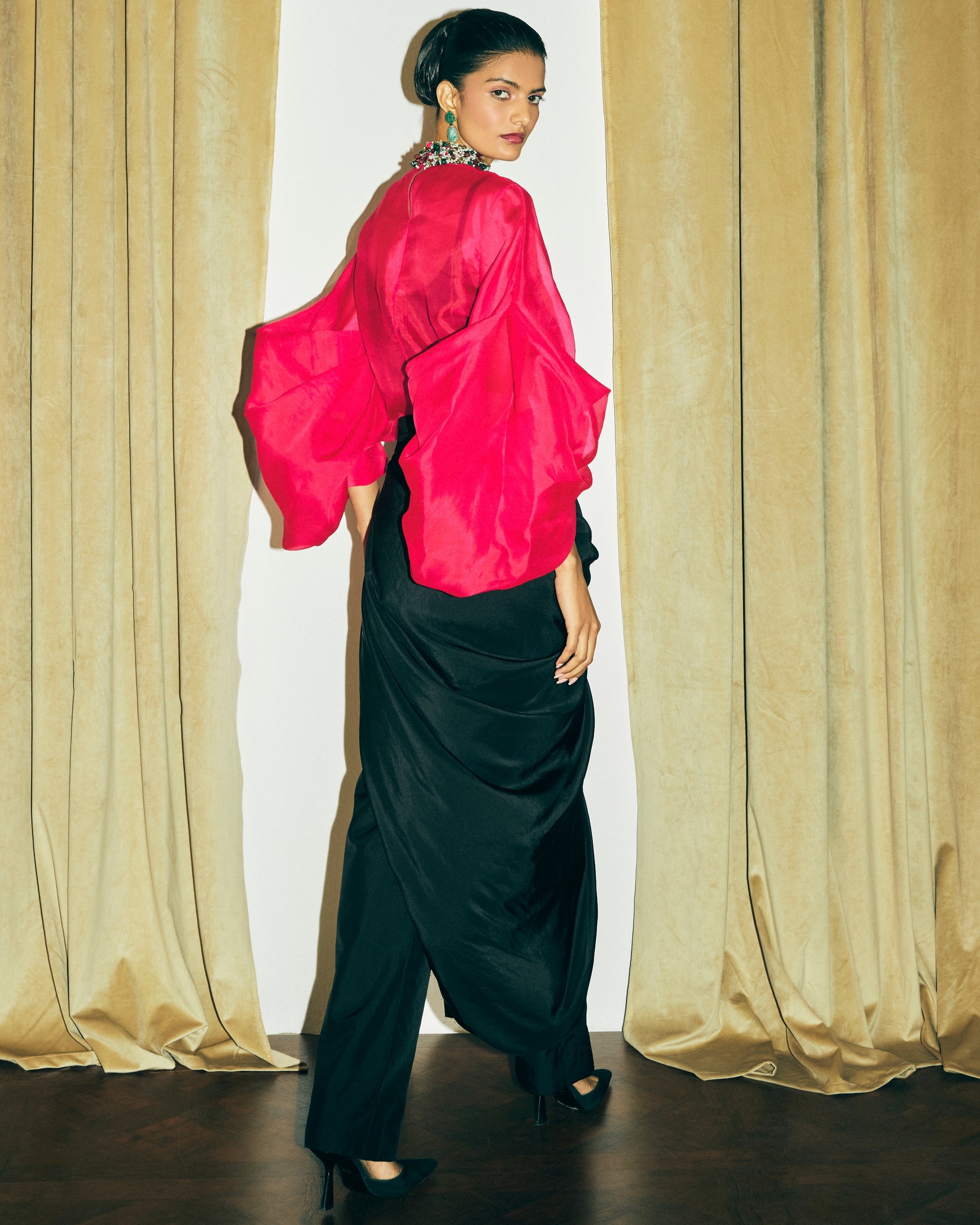 Colette Choker Shirt With Slip