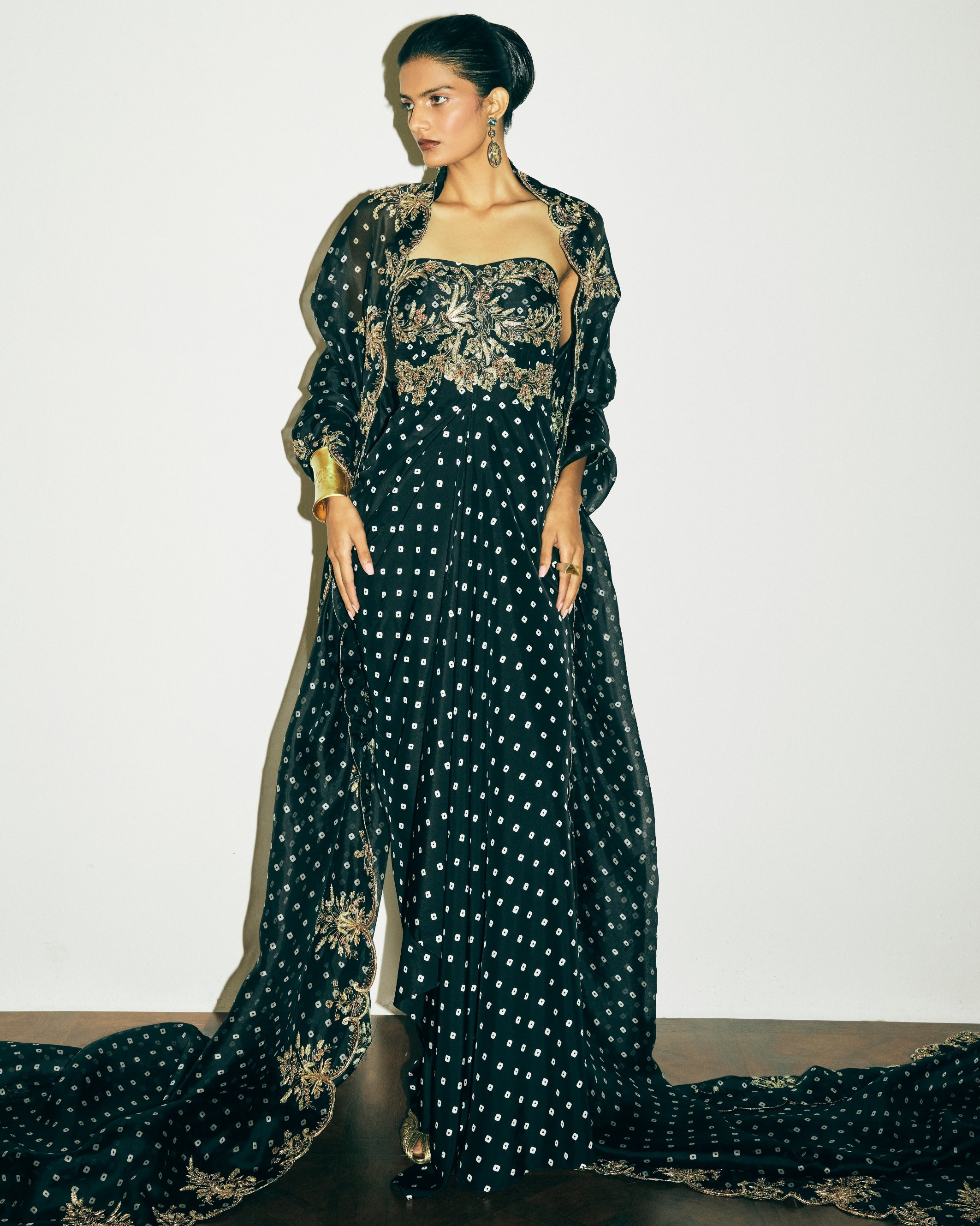 Solene Dress With Venetia Cape