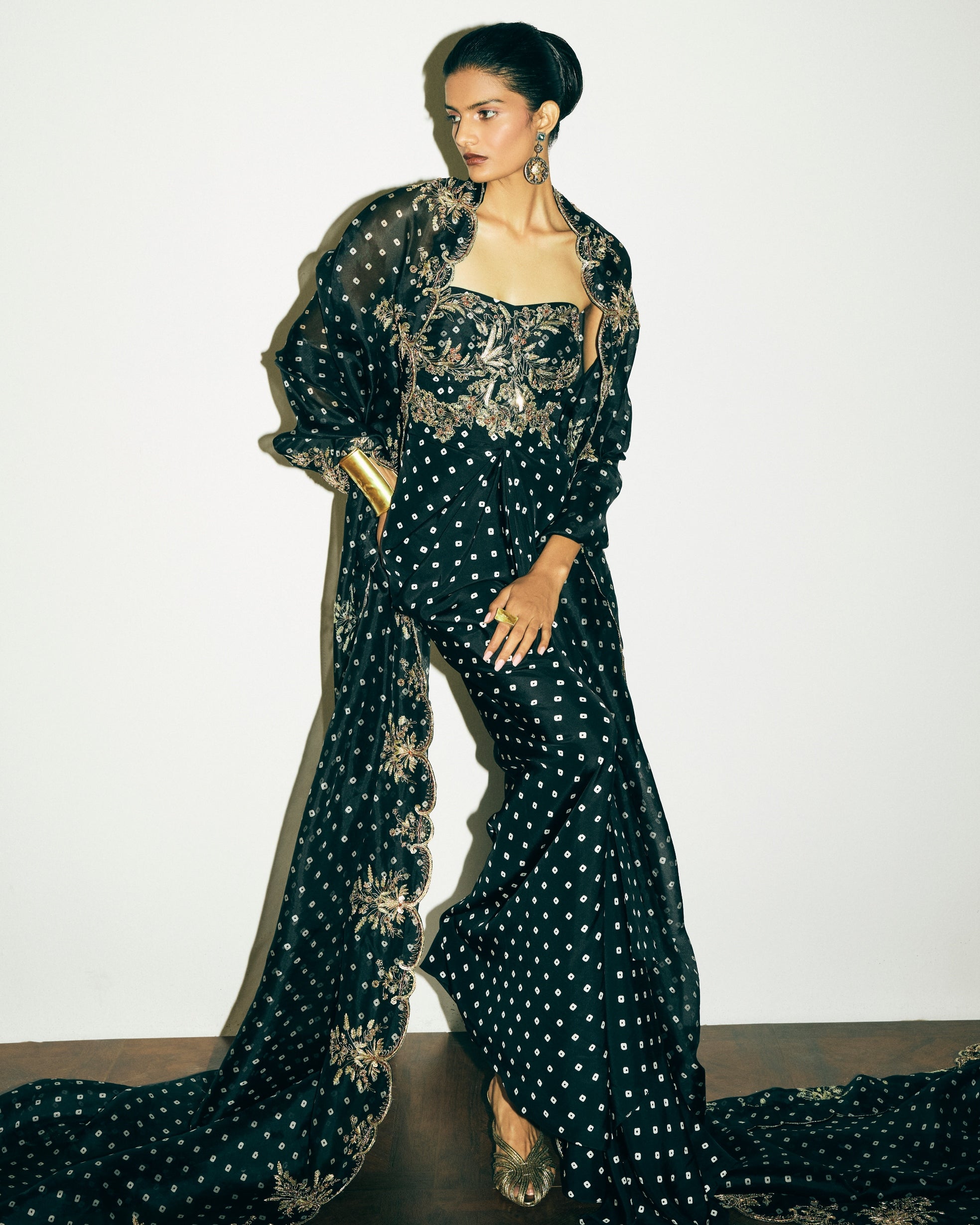 Solene Dress With Venetia Cape