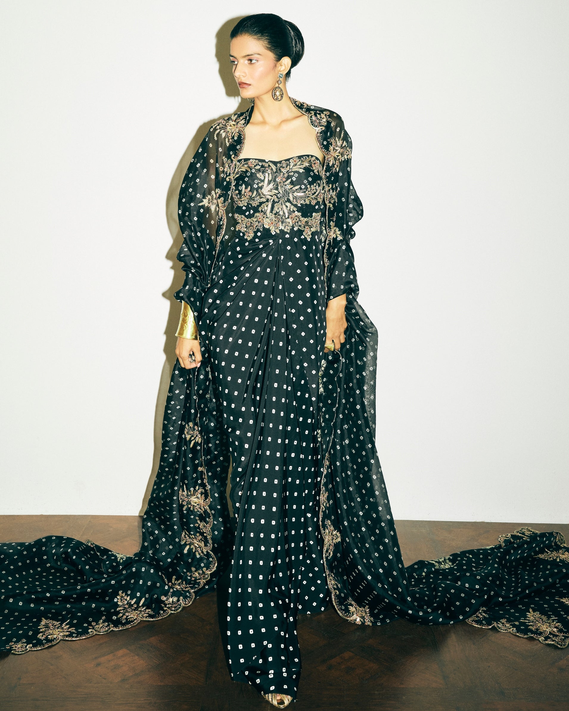 Solene Dress With Venetia Cape