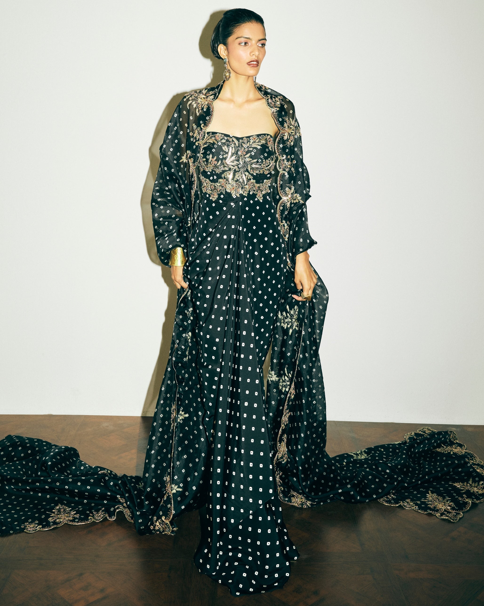 Solene Dress With Venetia Cape