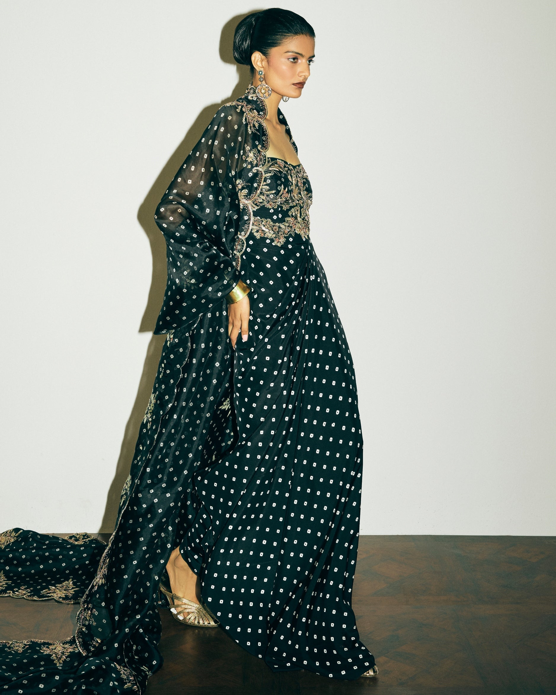 Solene Dress With Venetia Cape