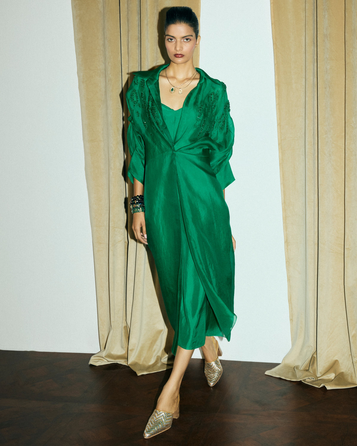 Moulin Peegee Shirt Dress With Slip