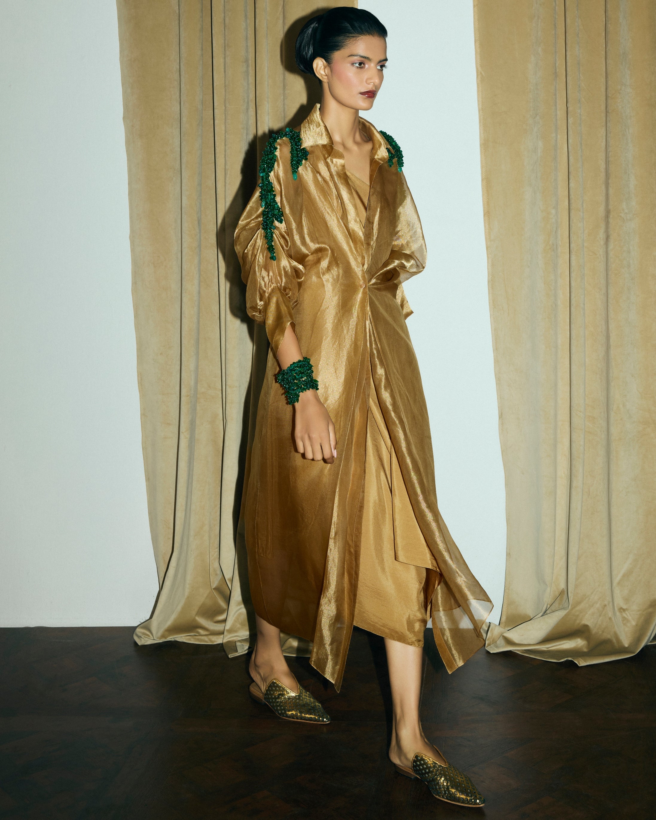 Gold Moulin Shirt And Mimosa Dress