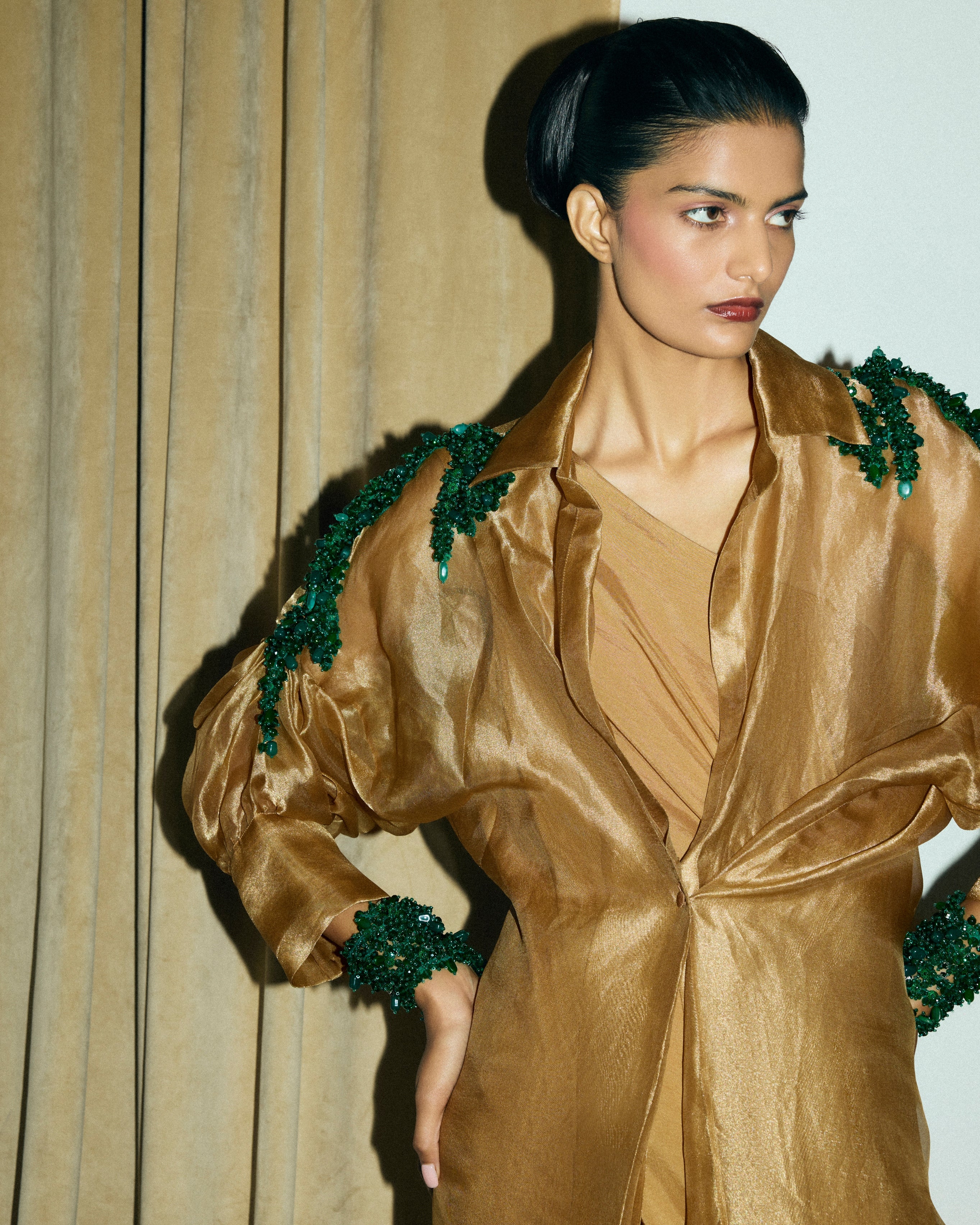 Gold Moulin Shirt And Mimosa Dress