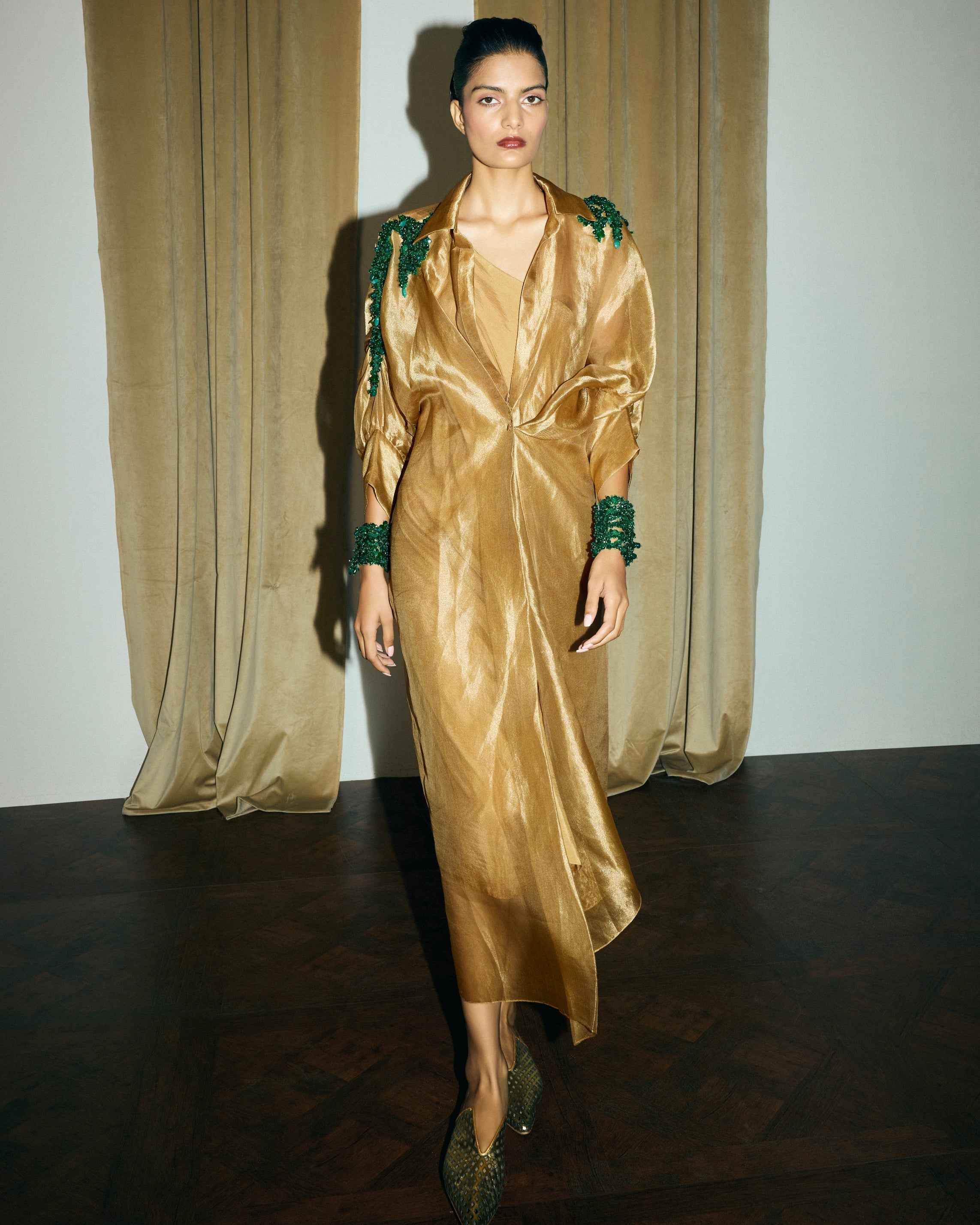 Gold Moulin Shirt And Mimosa Dress