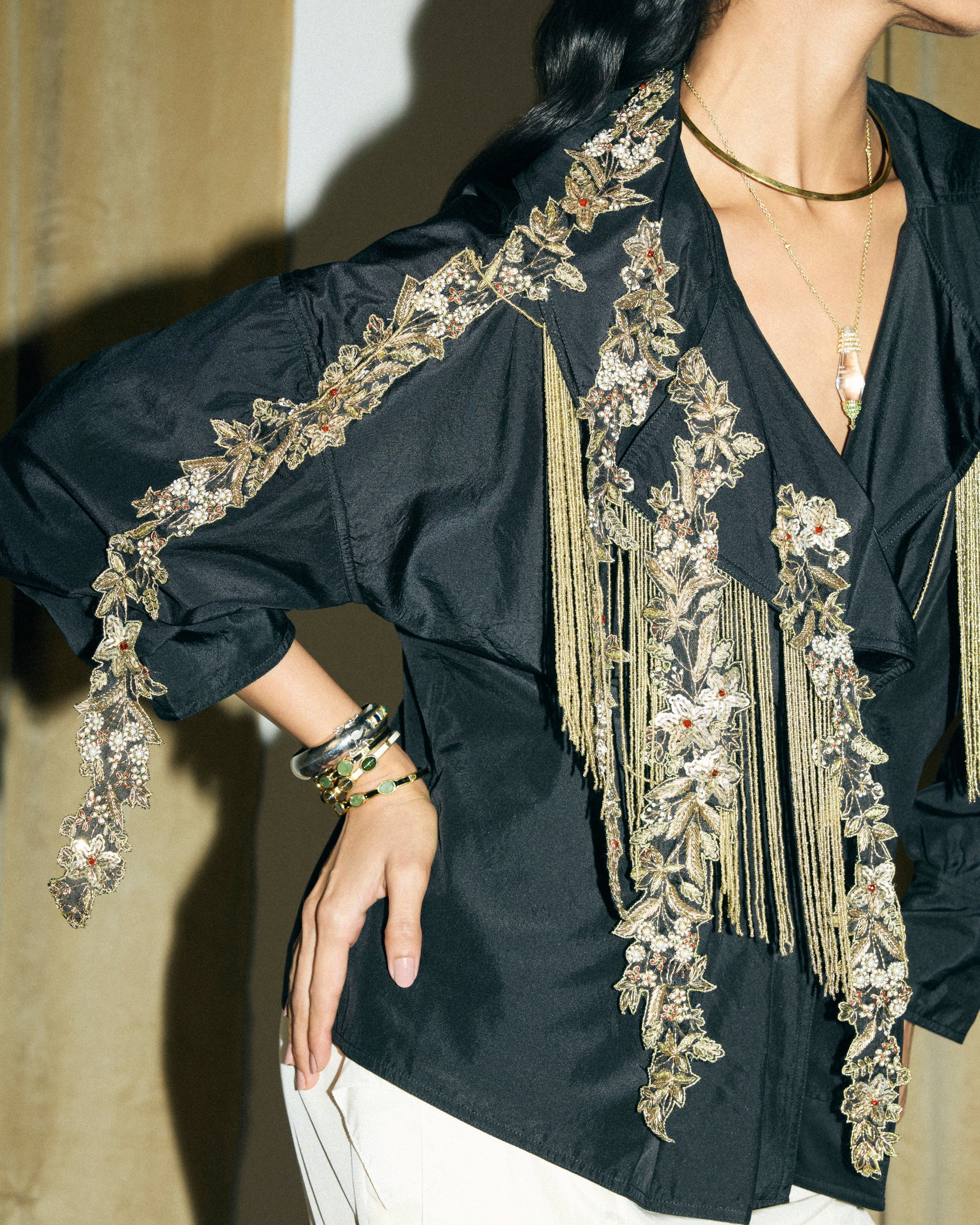 Virna Meenakari Embroidery Jacket