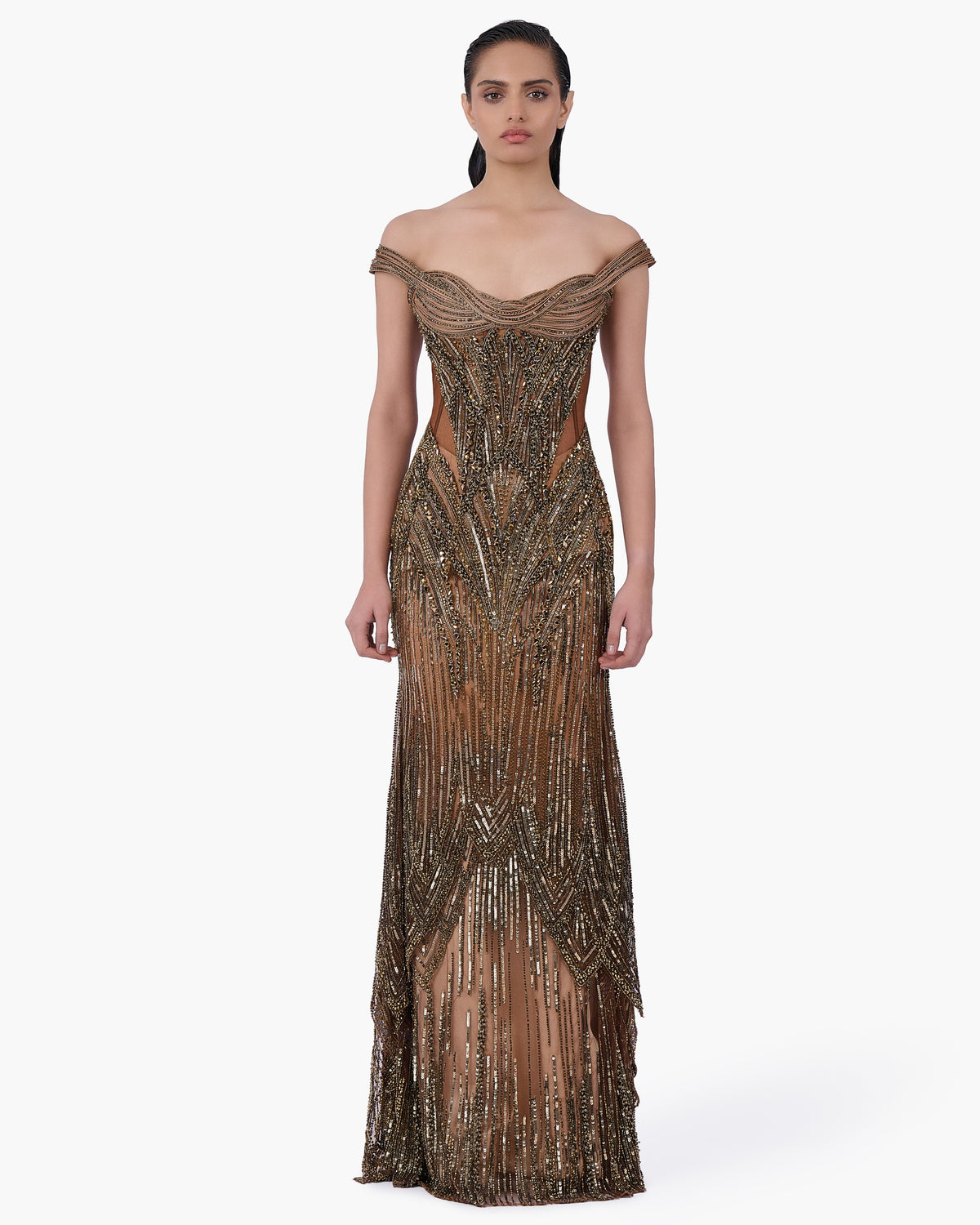 The Regalia Net Gown