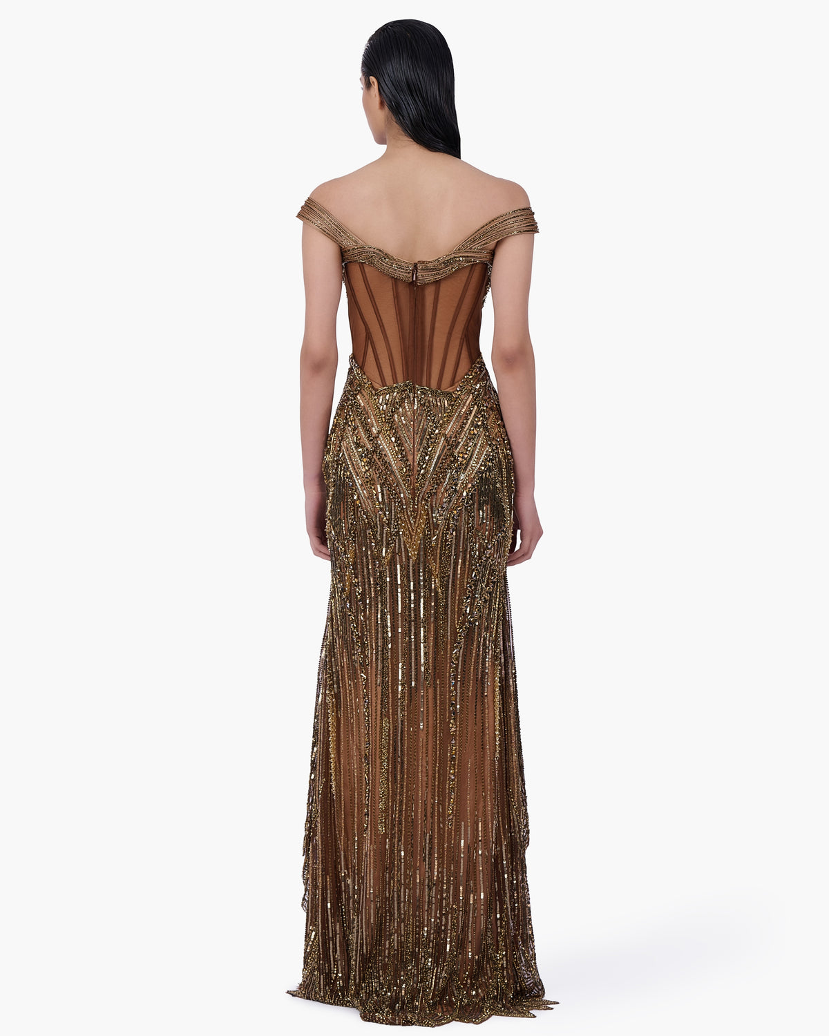 The Regalia Net Gown