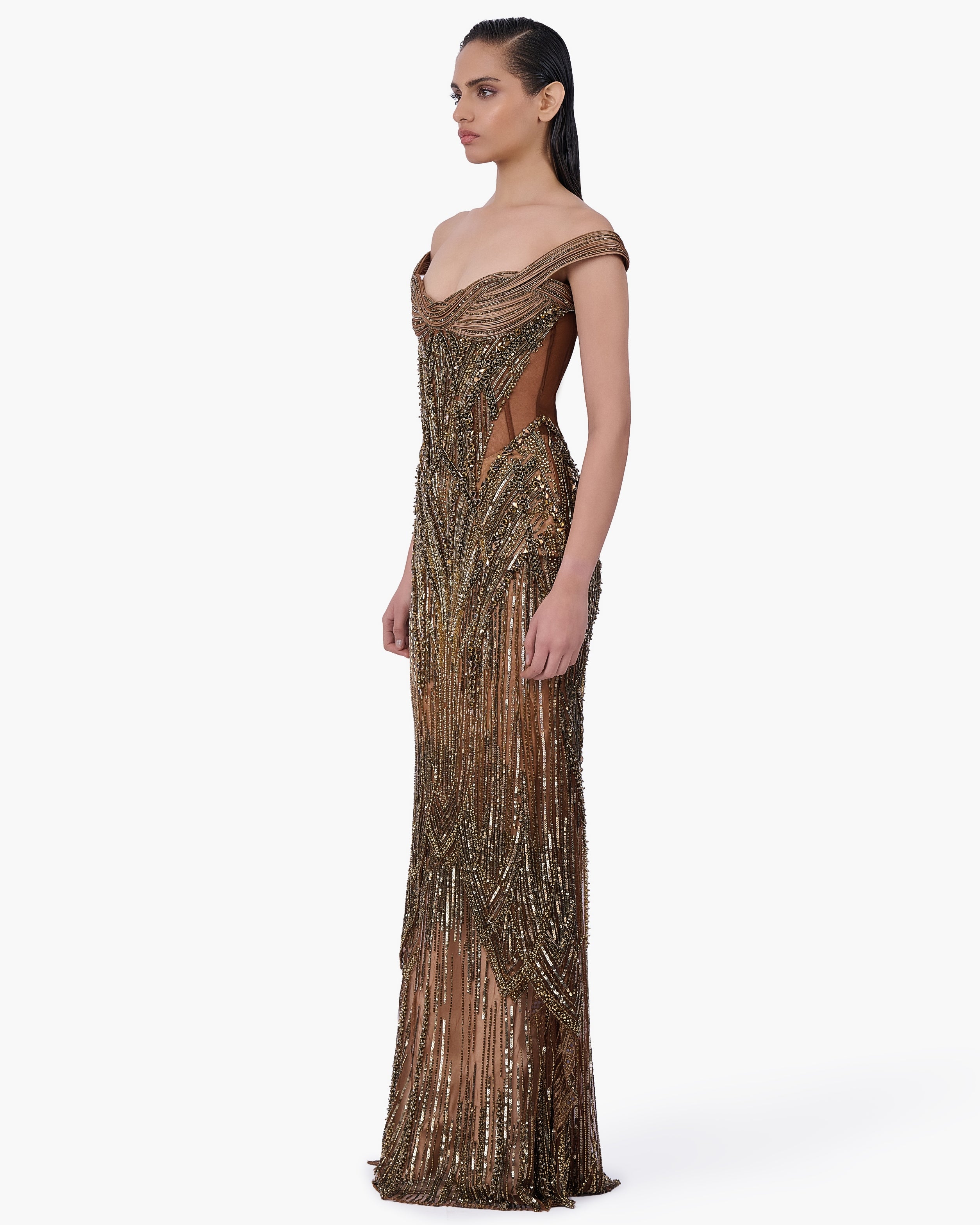 The Regalia Net Gown