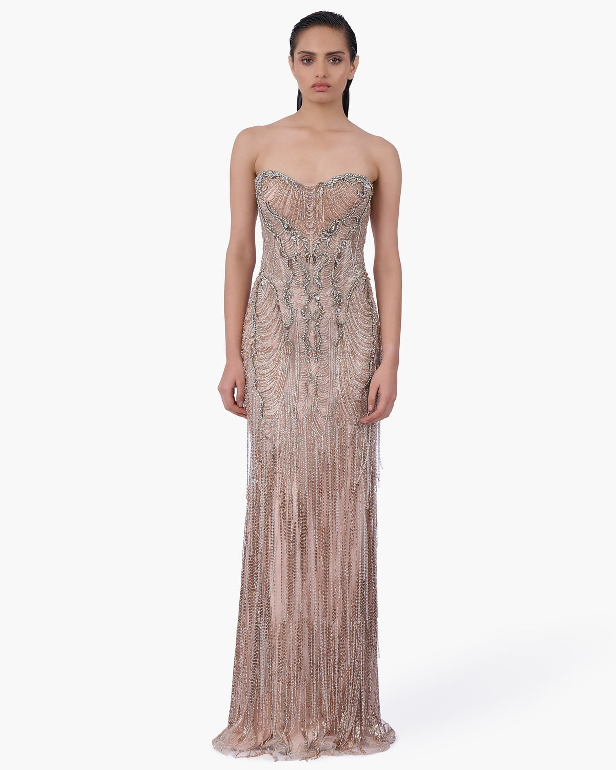 Baroque Cascade Gown