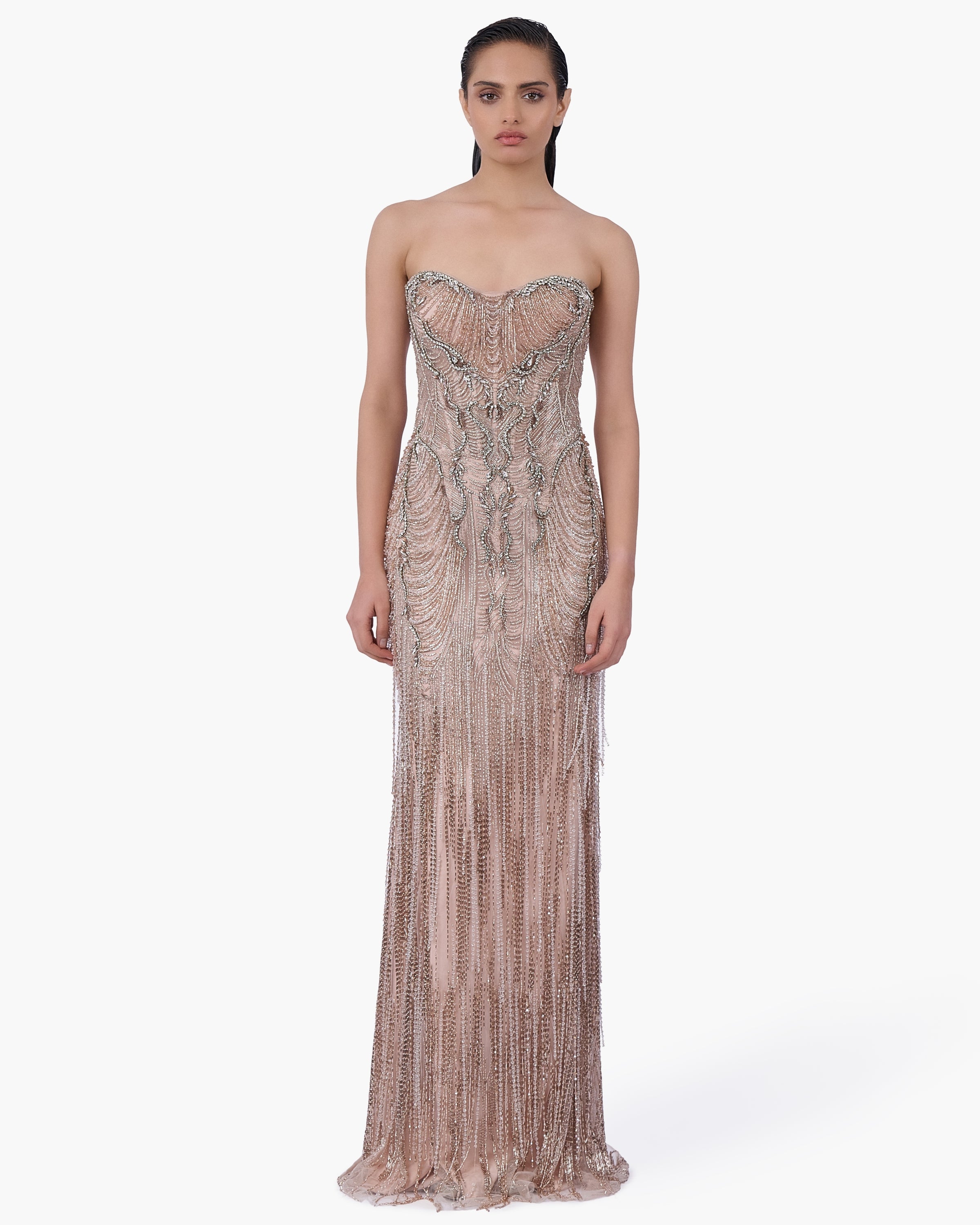 Baroque Cascade Gown