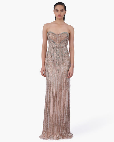 Baroque Cascade Gown