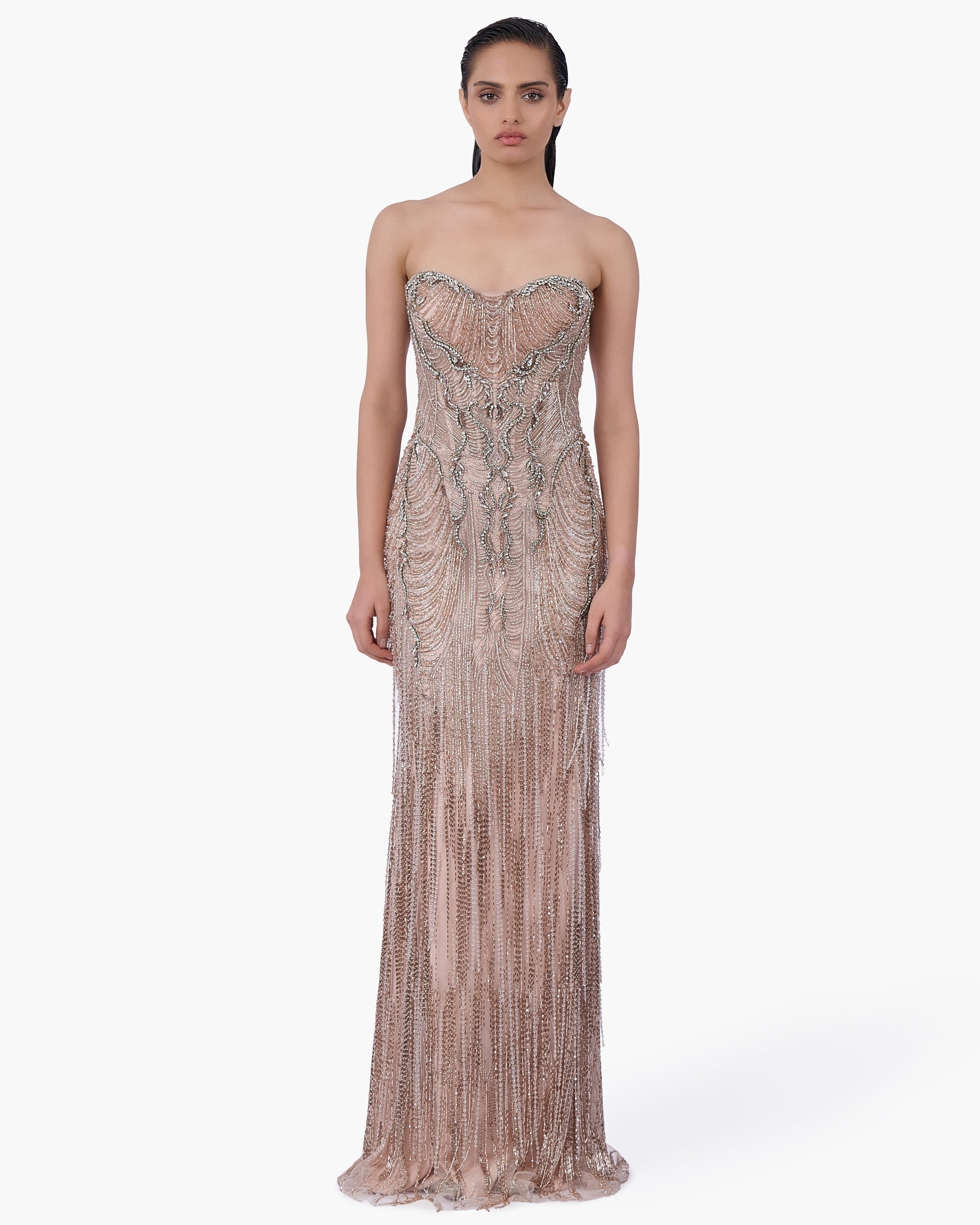Baroque Cascade Gown