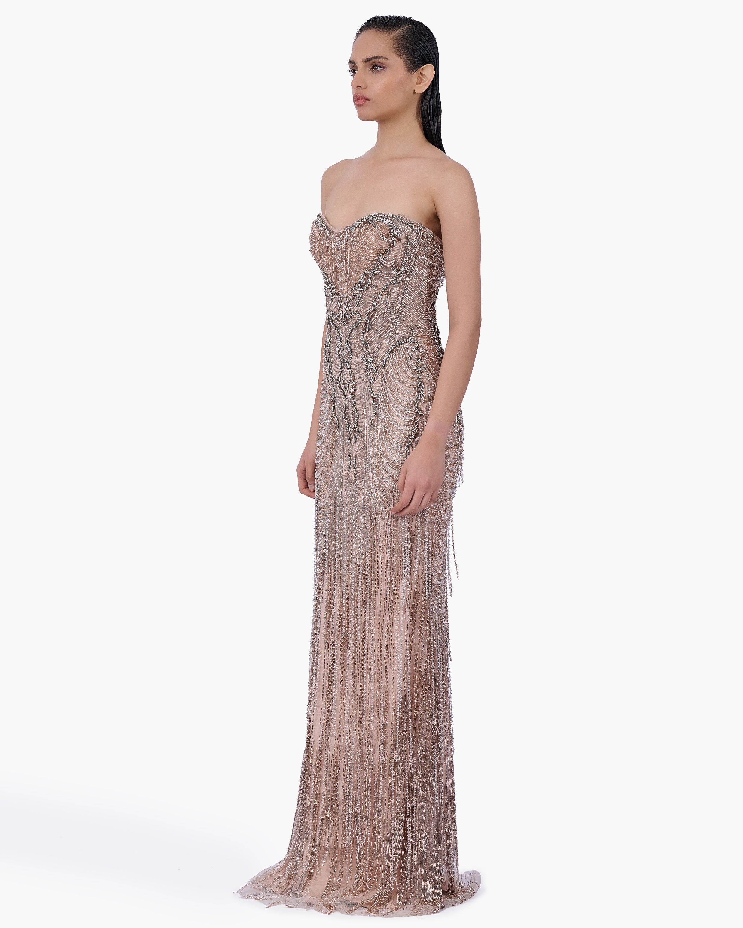 Baroque Cascade Gown