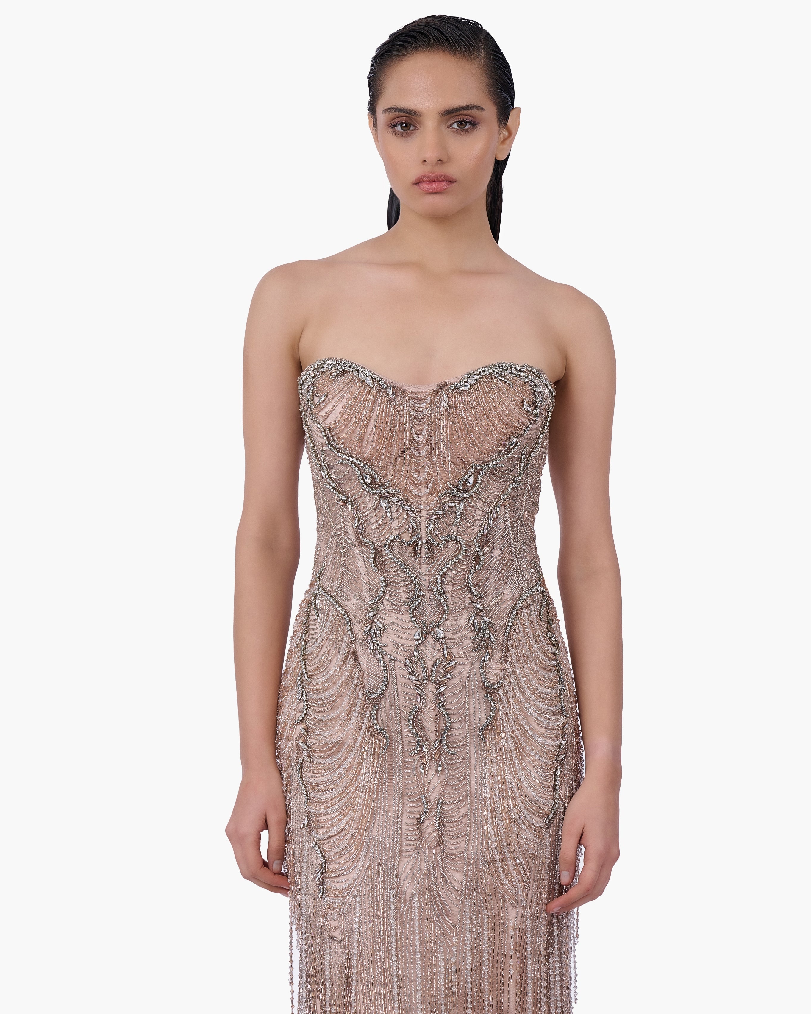 Baroque Cascade Gown