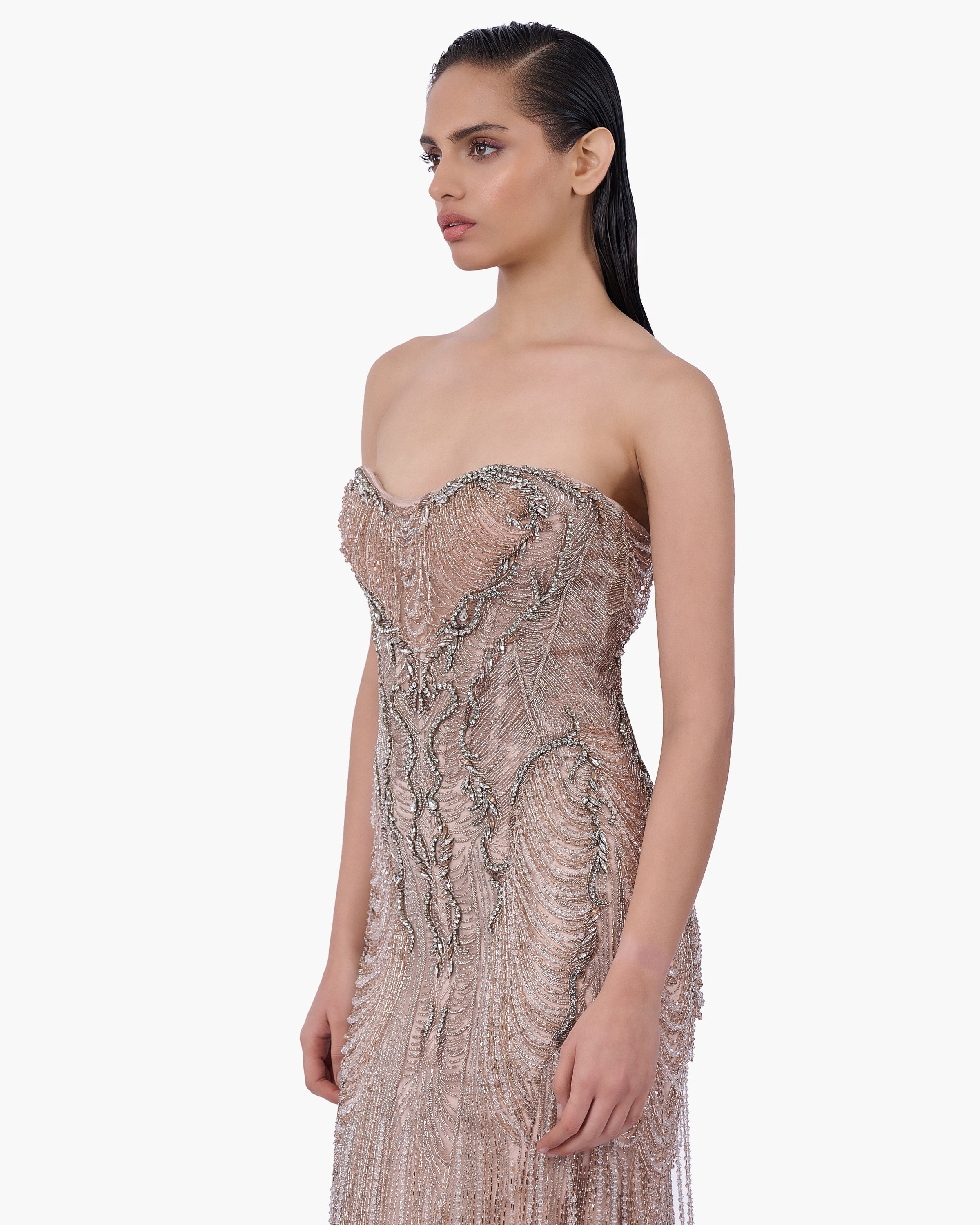 Baroque Cascade Gown