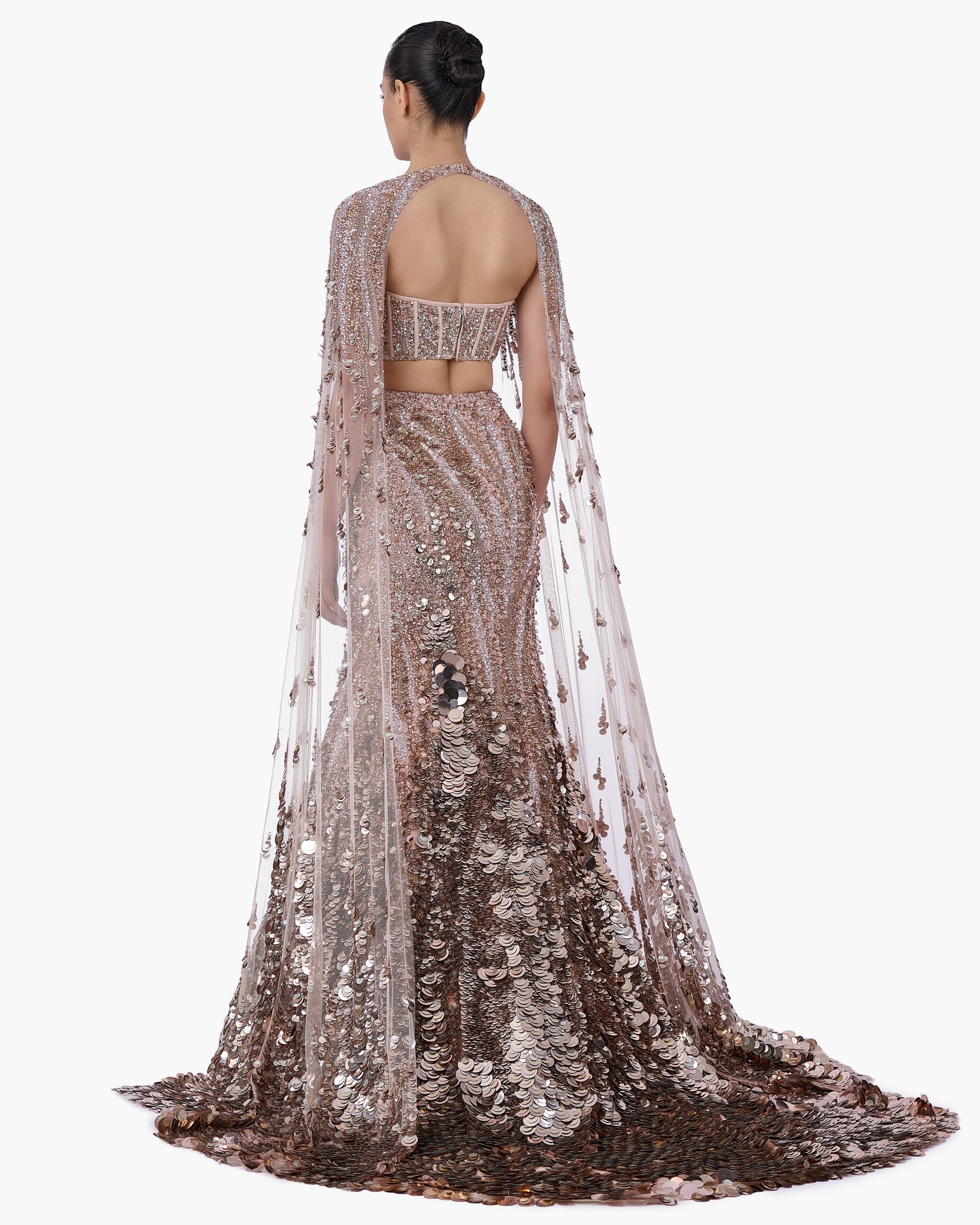Crystallised Scale Lehenga