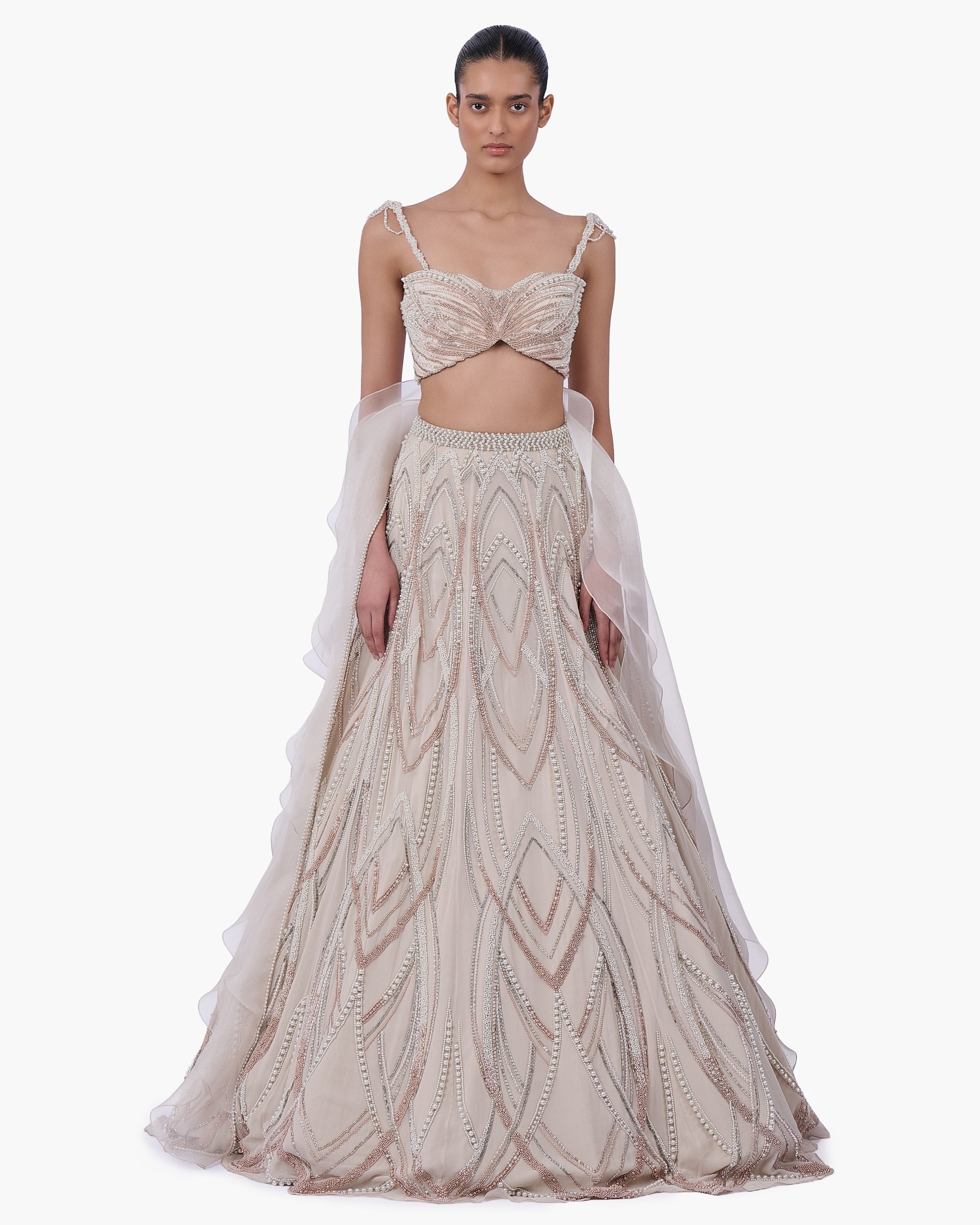 The Aureate Bloom Lehenga