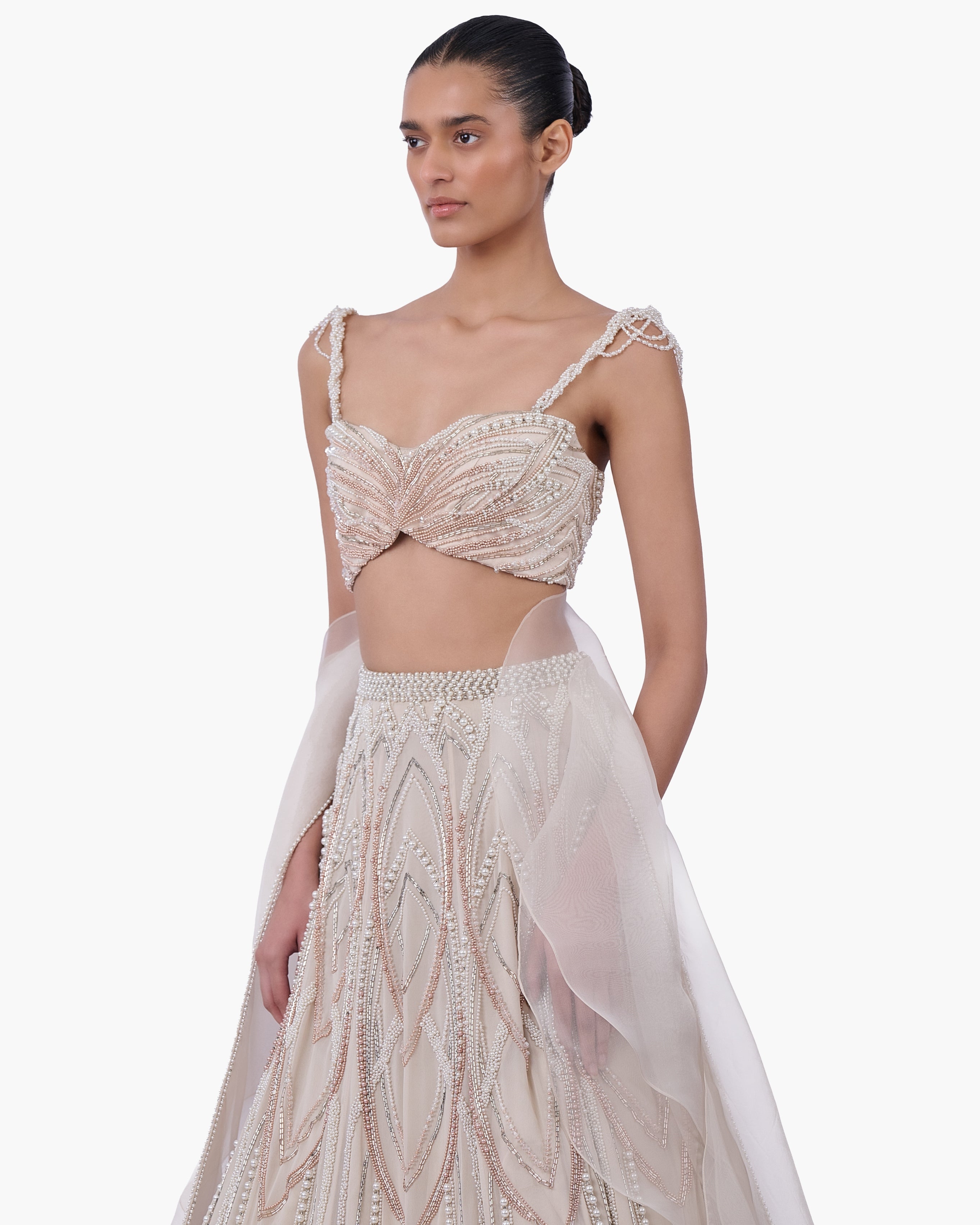 The Aureate Bloom Lehenga
