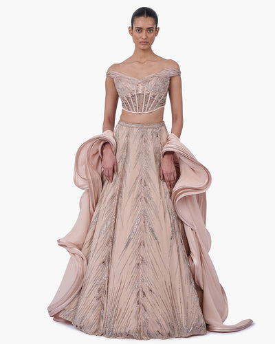 The Ethereal Crest Lehenga