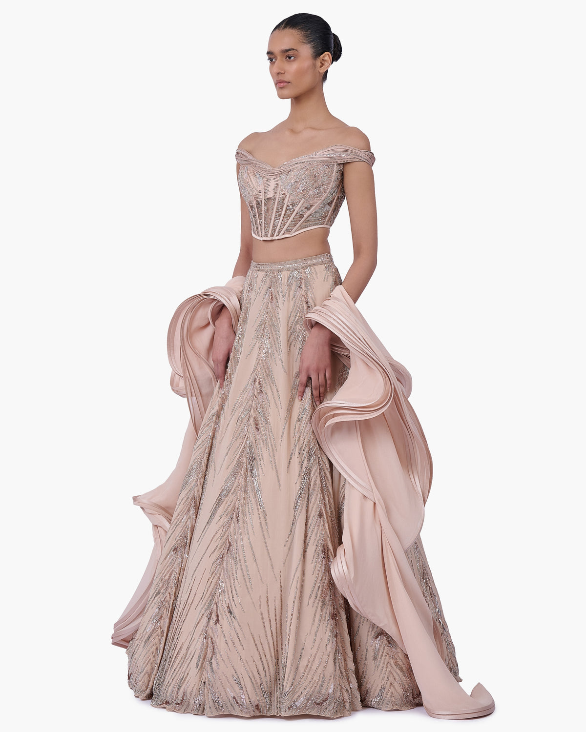The Ethereal Crest Lehenga