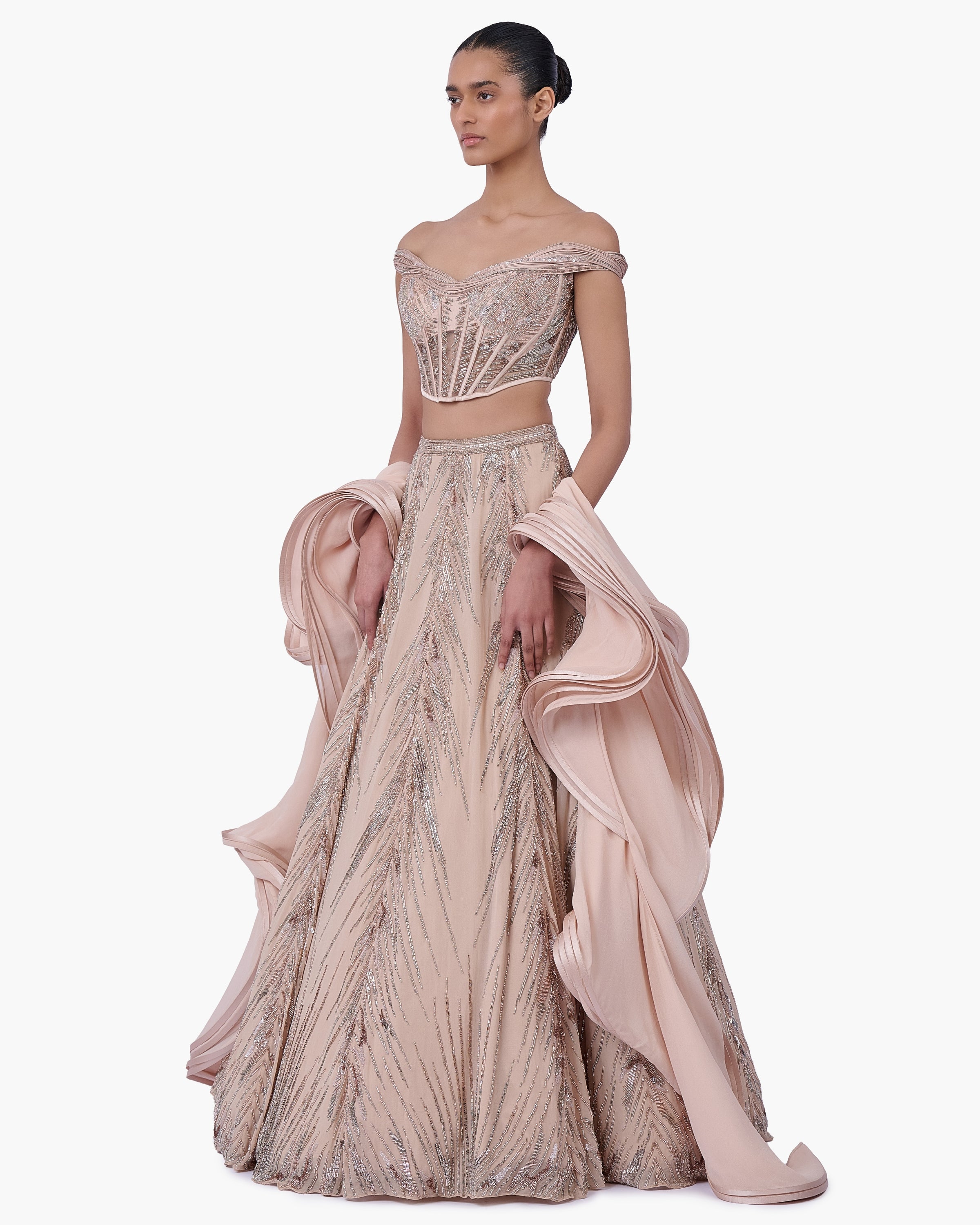 The Ethereal Crest Lehenga