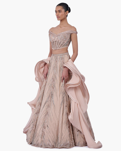 The Ethereal Crest Lehenga