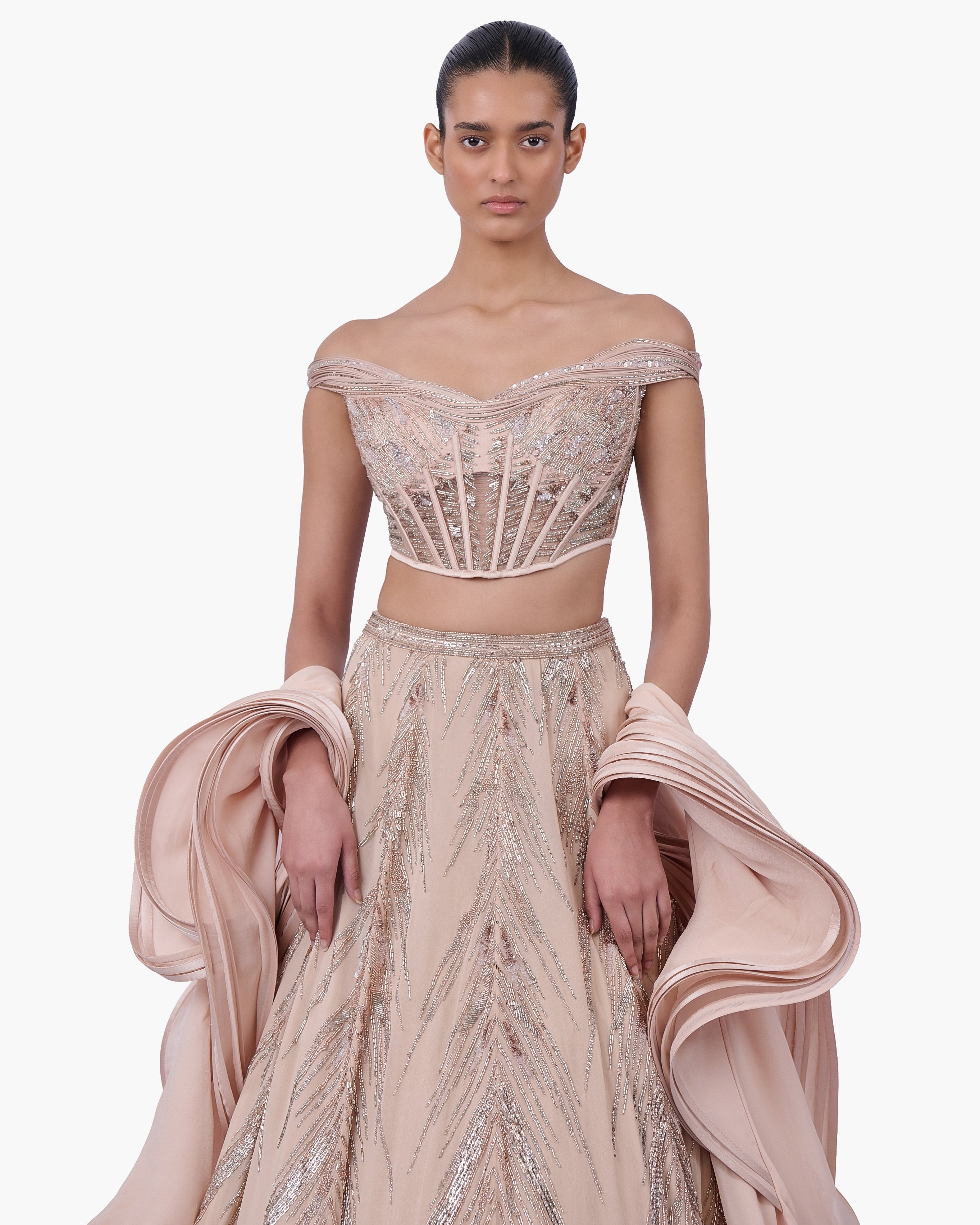 The Ethereal Crest Lehenga