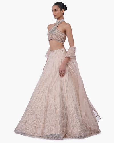 The Embellished Halter Lehenga