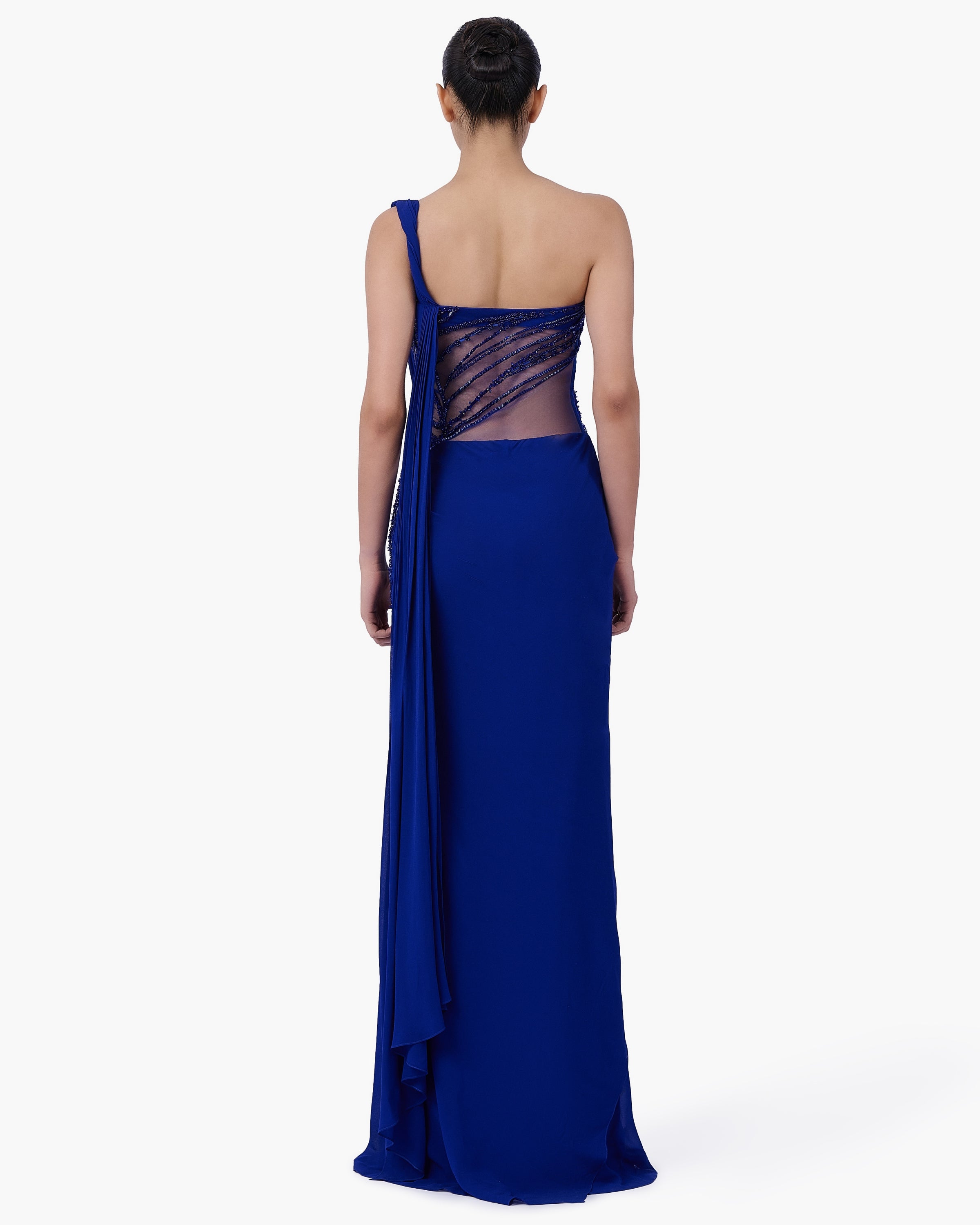 The Embellished Bodice Sari Gown