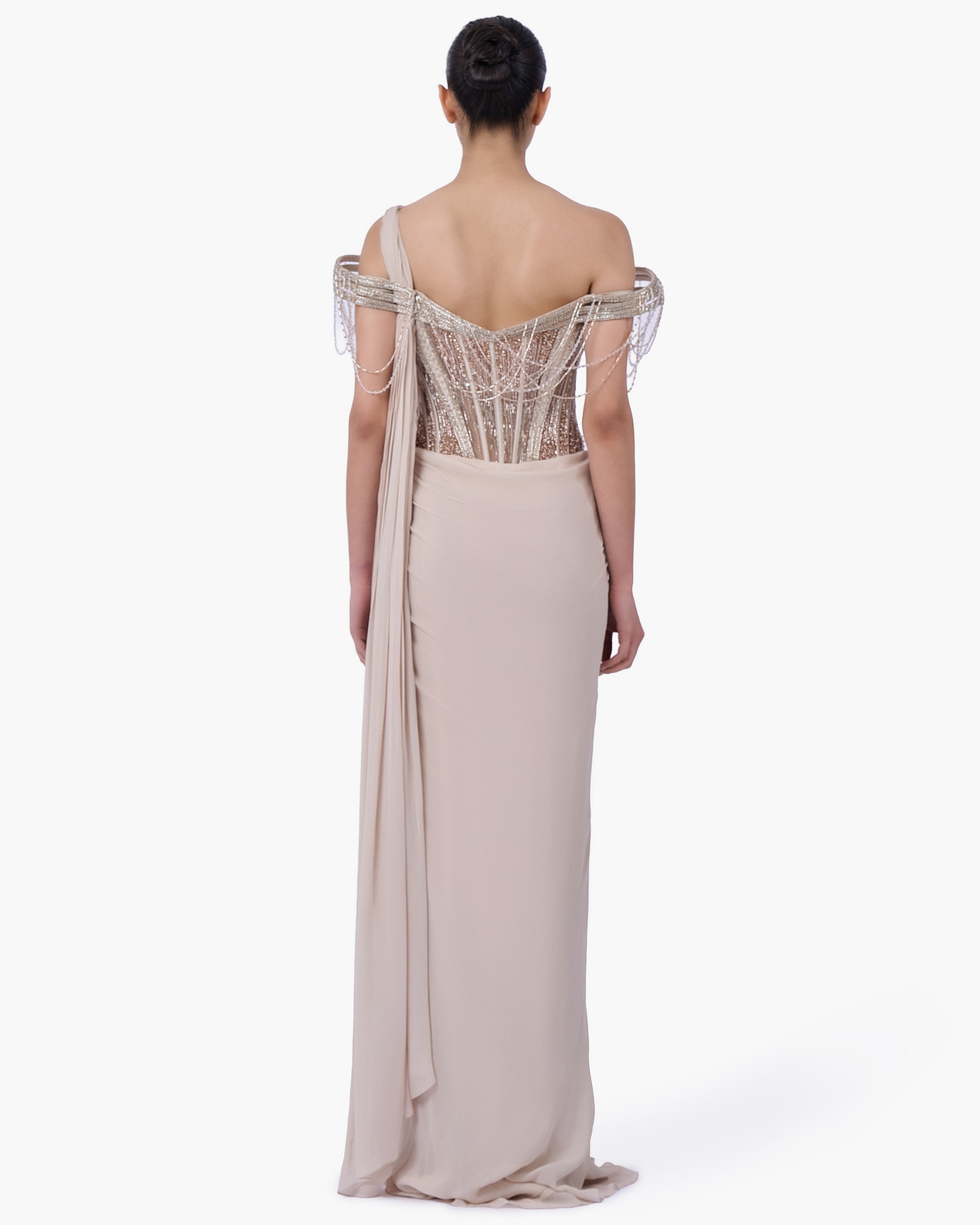 The Corset Bodice Sari Gown